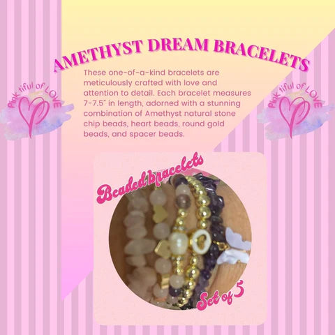 Pink tiful of LOVE's Favorite Beaded Bracelets for this Monday