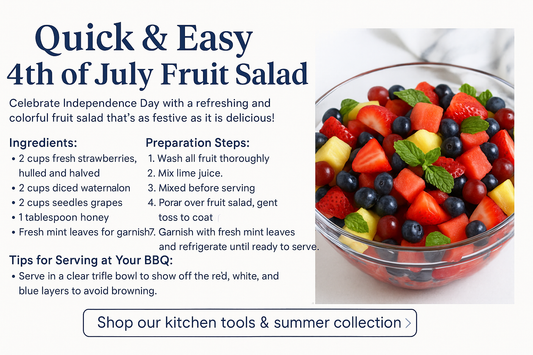 Quick and Easy 4th of July Fruit Salad