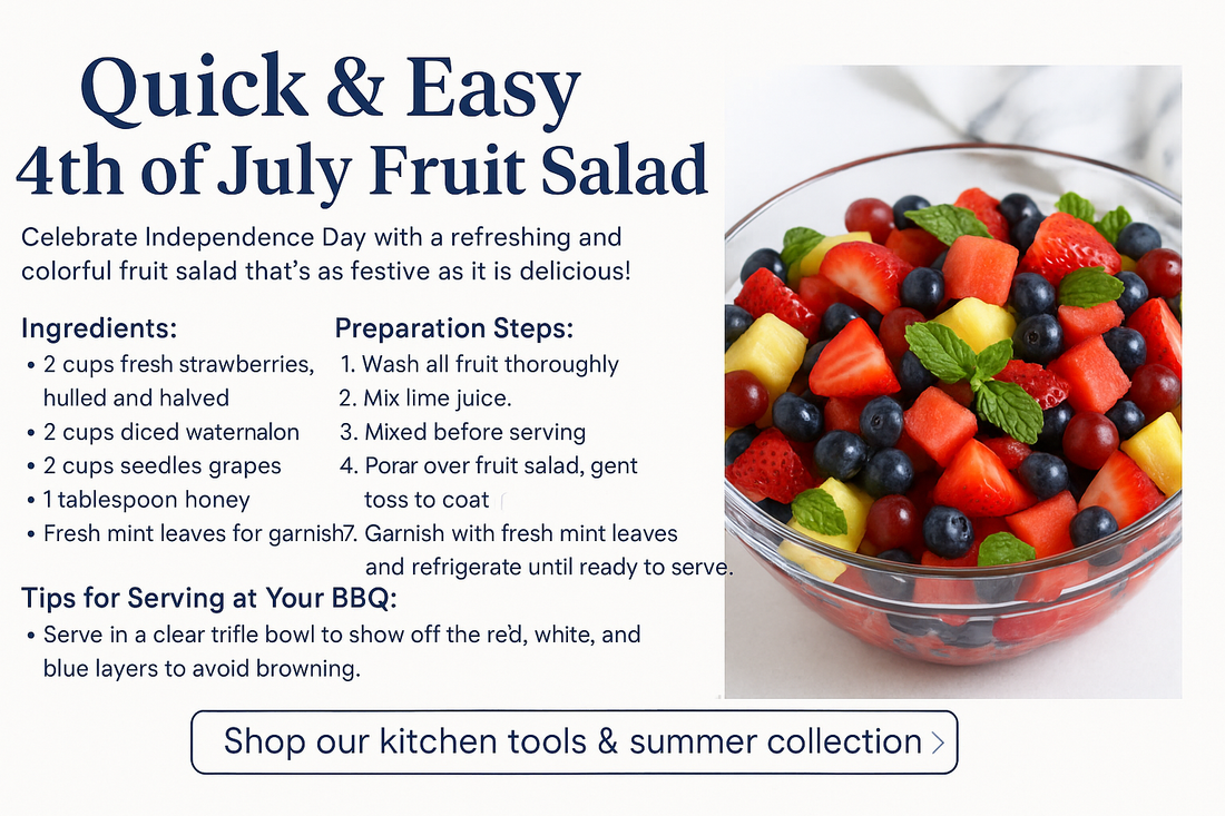 Quick and Easy 4th of July Fruit Salad