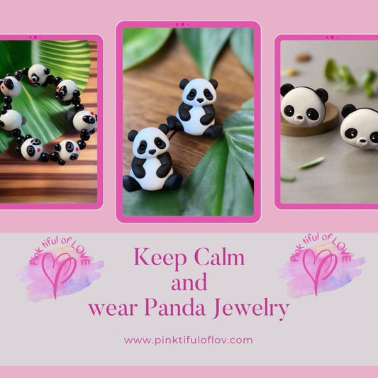 Keep calm and Wear Panda Jewelry from Pink tiful of LOVE