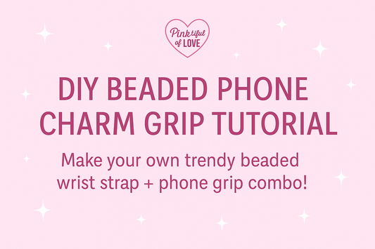 💕 DIY Beaded Phone Charm Grip Tutorial