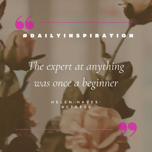 No one is born an expert