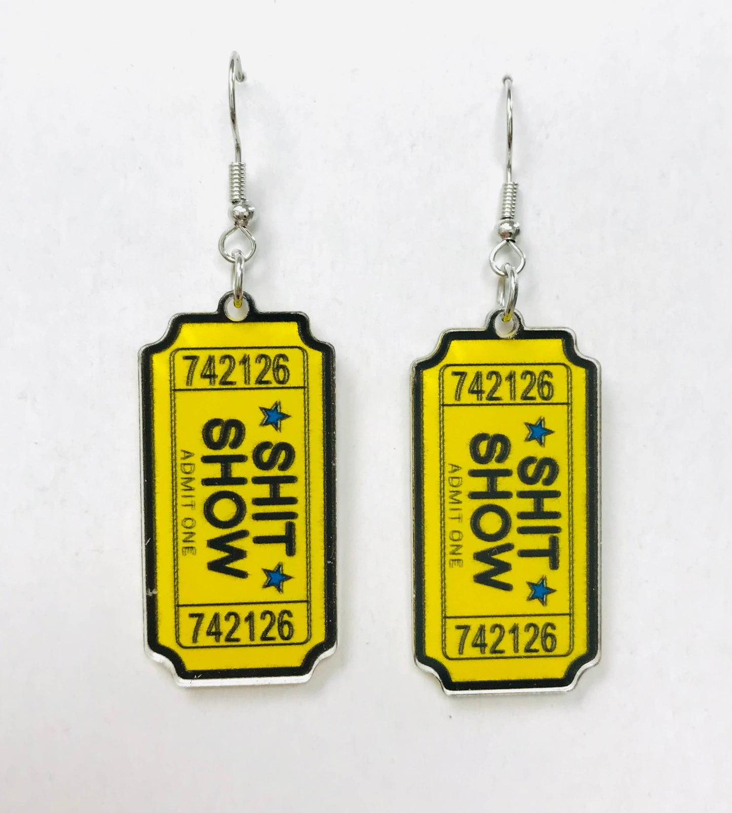 SimpleNGreat - Acrylic Shit Show Earrings