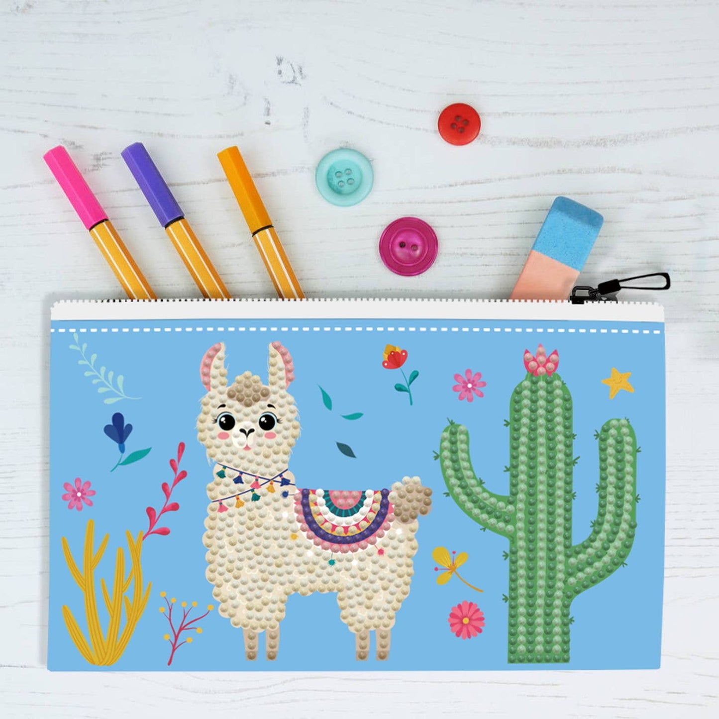 DIAMOND DOTZ® - Llama Party Zipper Pouch
