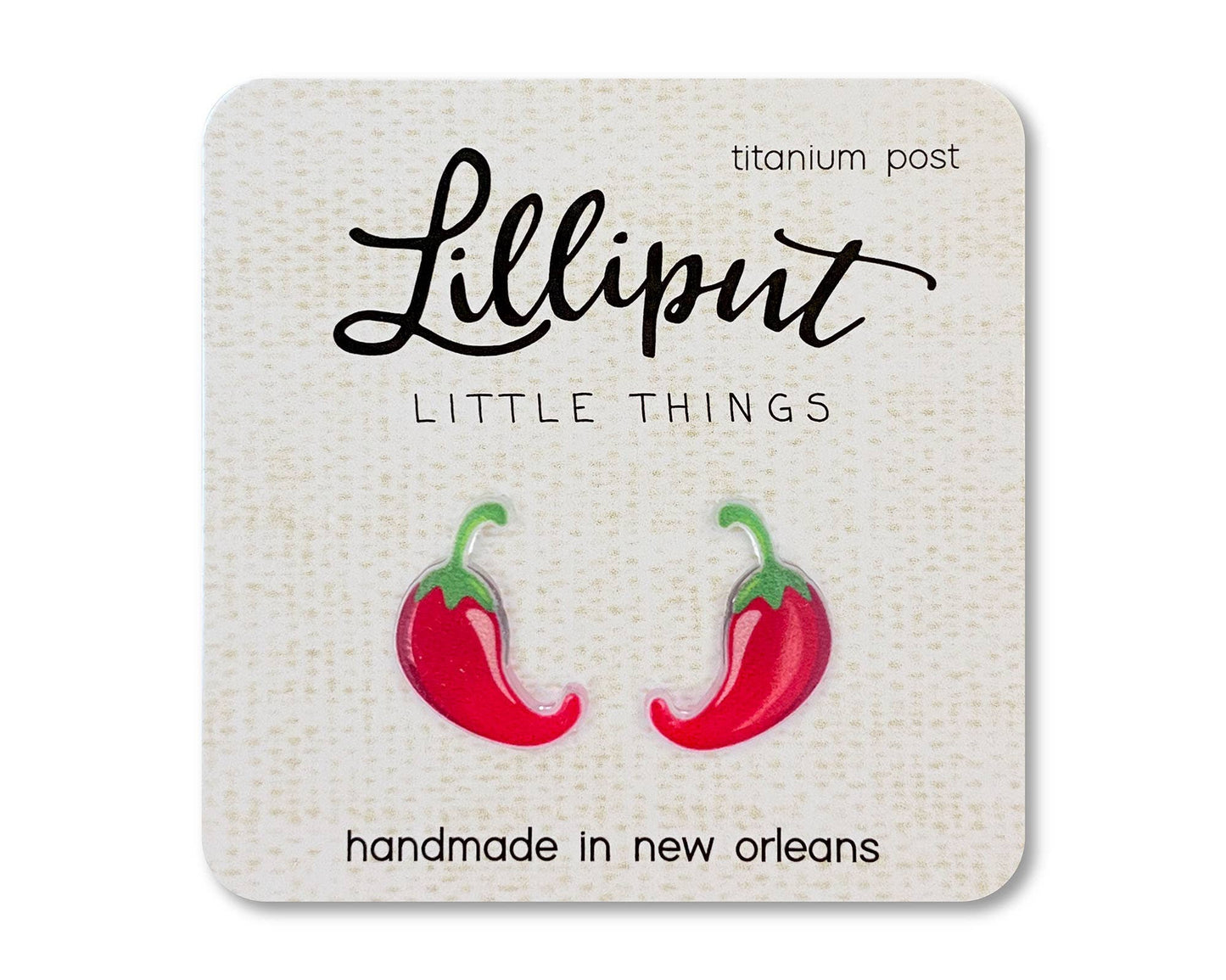 Chili Pepper Stud EarringsPink tiful of LOVE