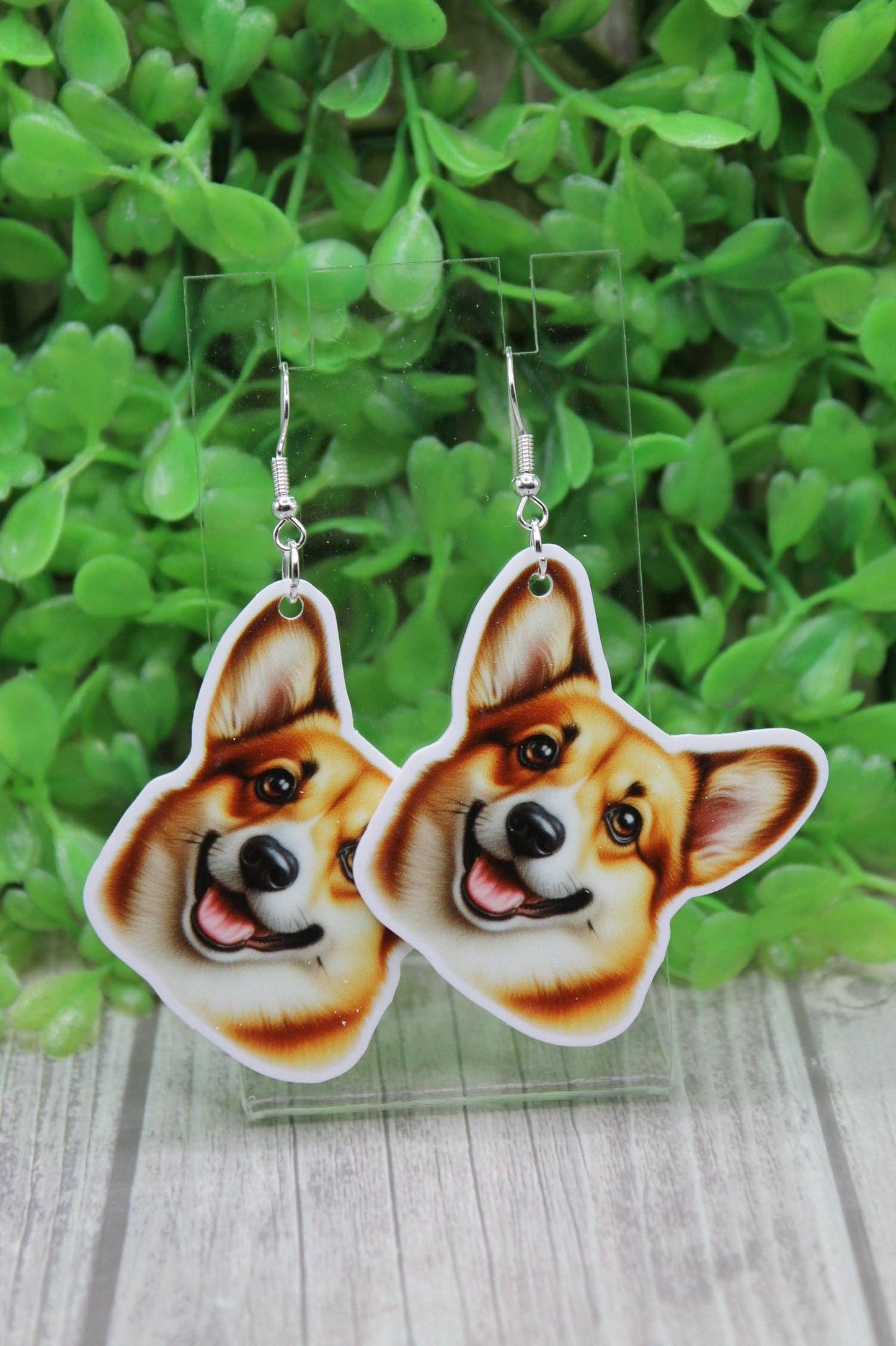 Corgi Dog Wire Earrings