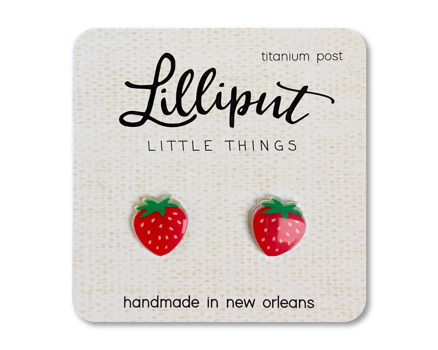 Strawberry Stud EarringsPink tiful of LOVE