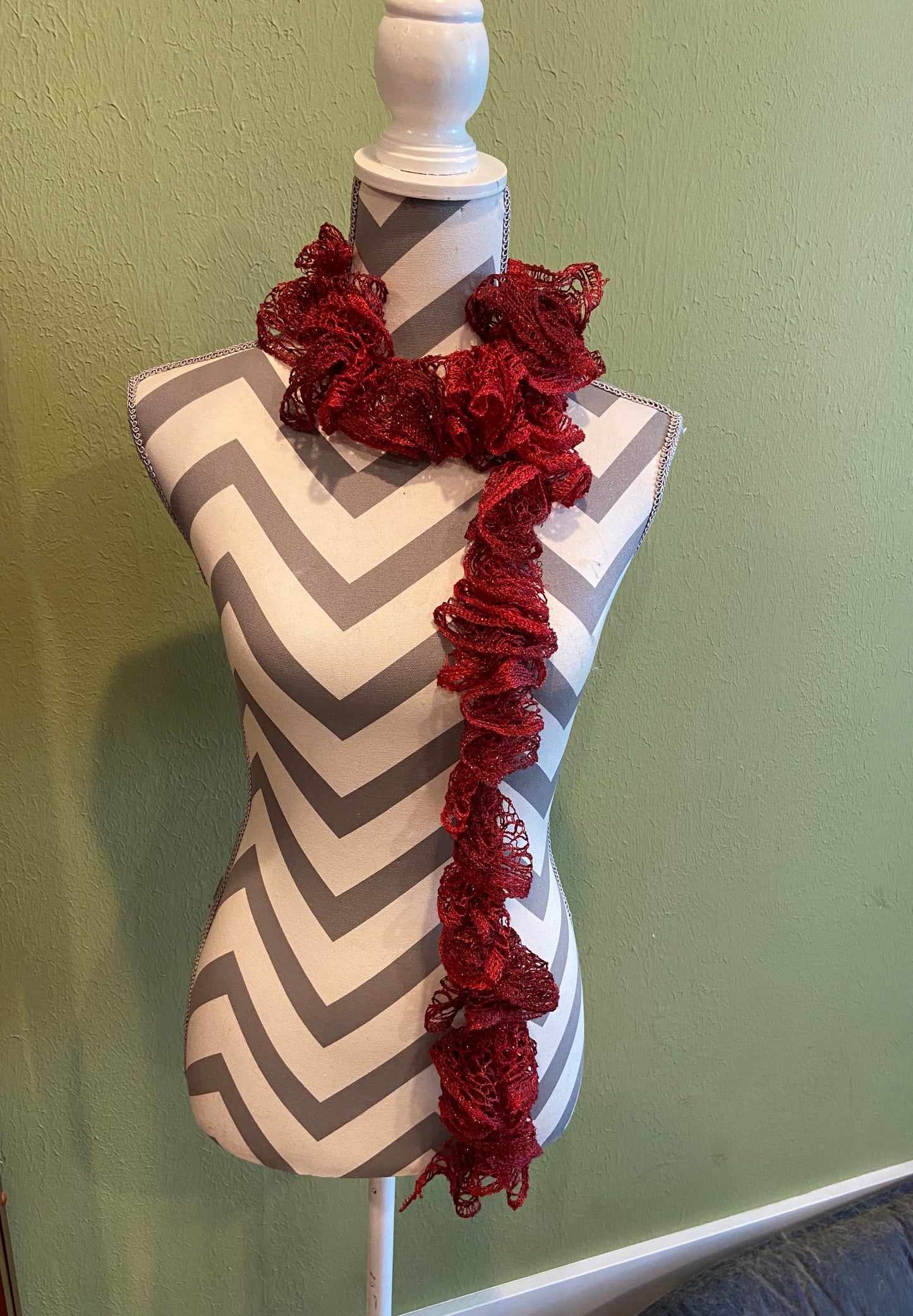 Ruffled Scarf handmade with RUBIES Sashay yarnPink tiful of LOVE