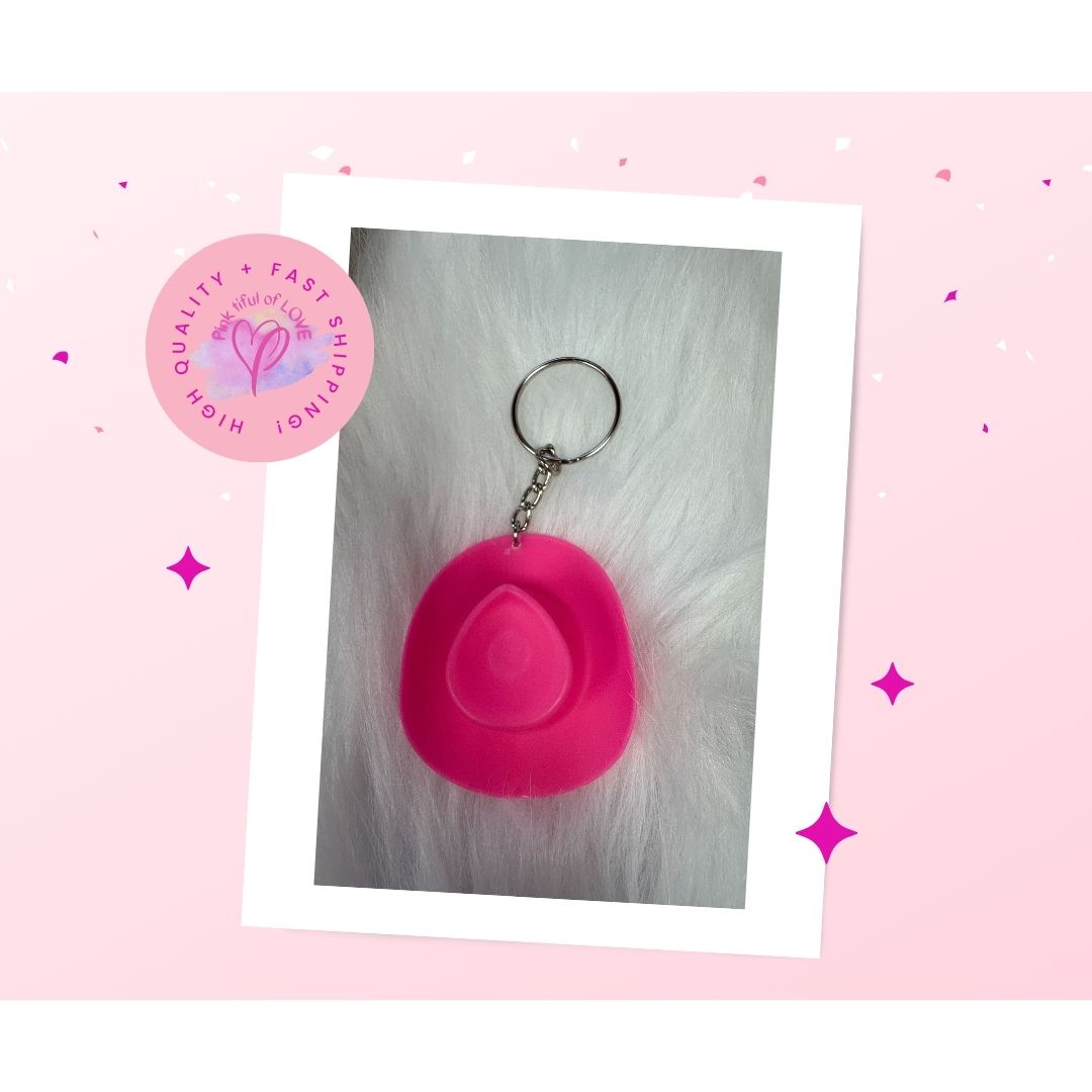 Hot Pink Cowboy Key Chain