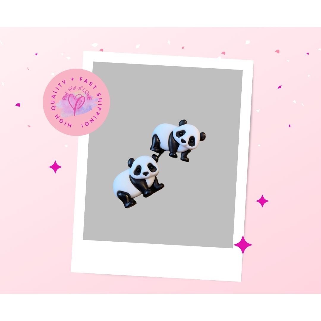 PANDA BEAR Post EarringsPink tiful of LOVE