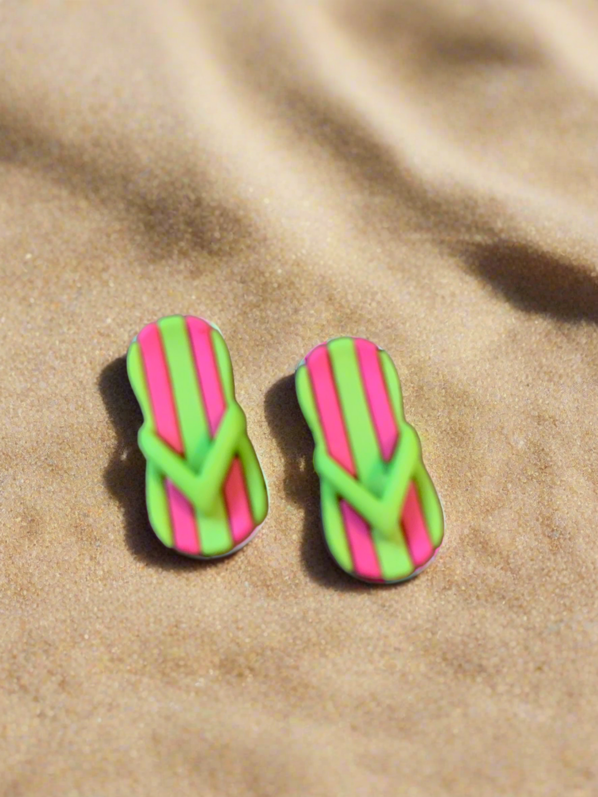 Cute FLIP FLOP Post EarringsPink tiful of LOVE