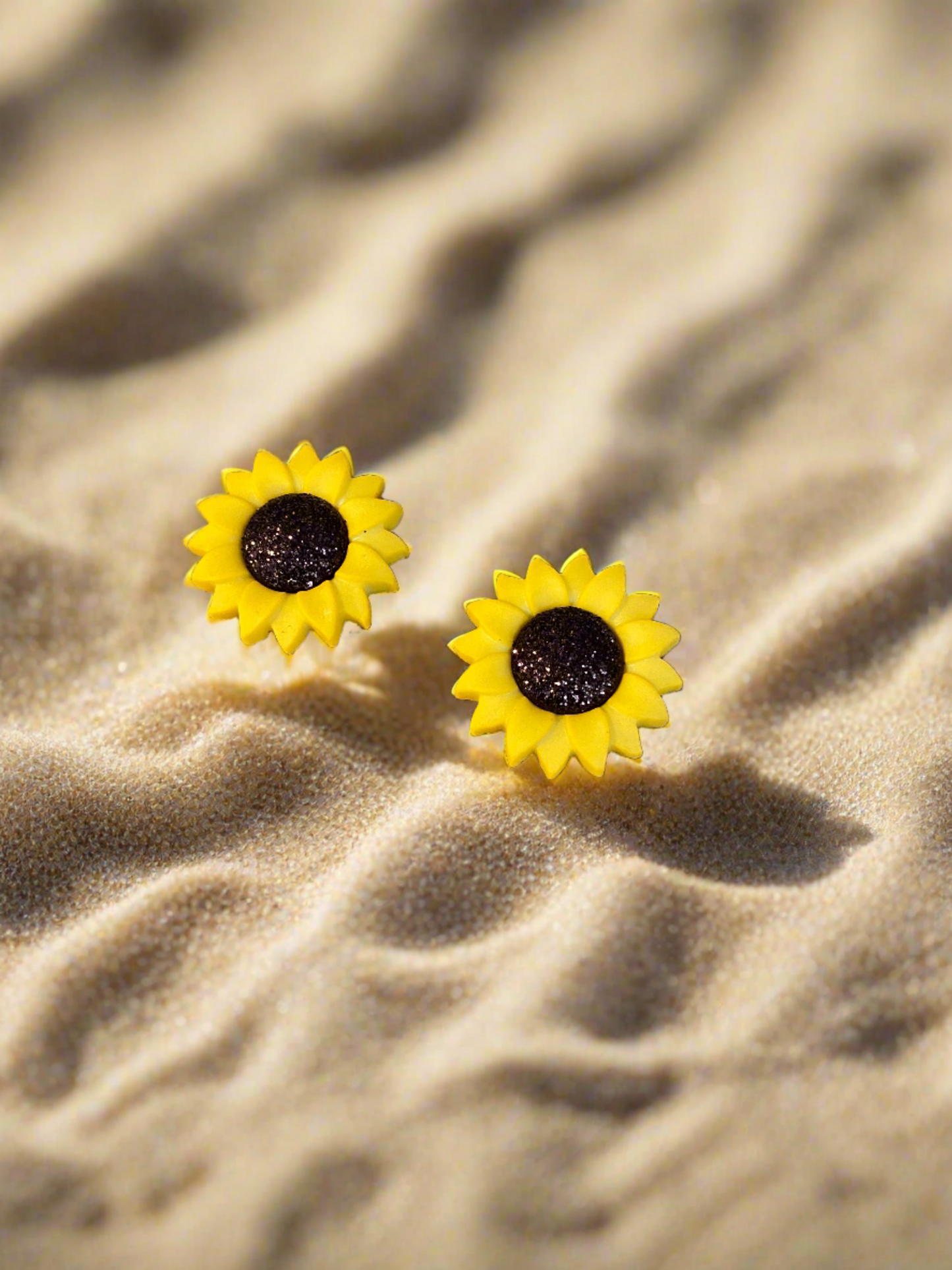 SUNFLOWER Stud Earrings--A ray of SunshinePink tiful of LOVE