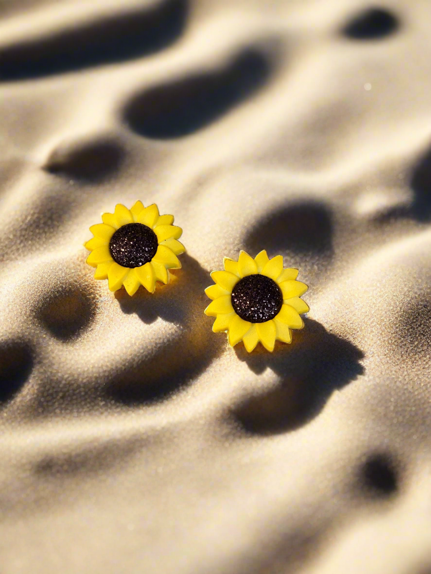 SUNFLOWER Stud Earrings--A ray of SunshinePink tiful of LOVE