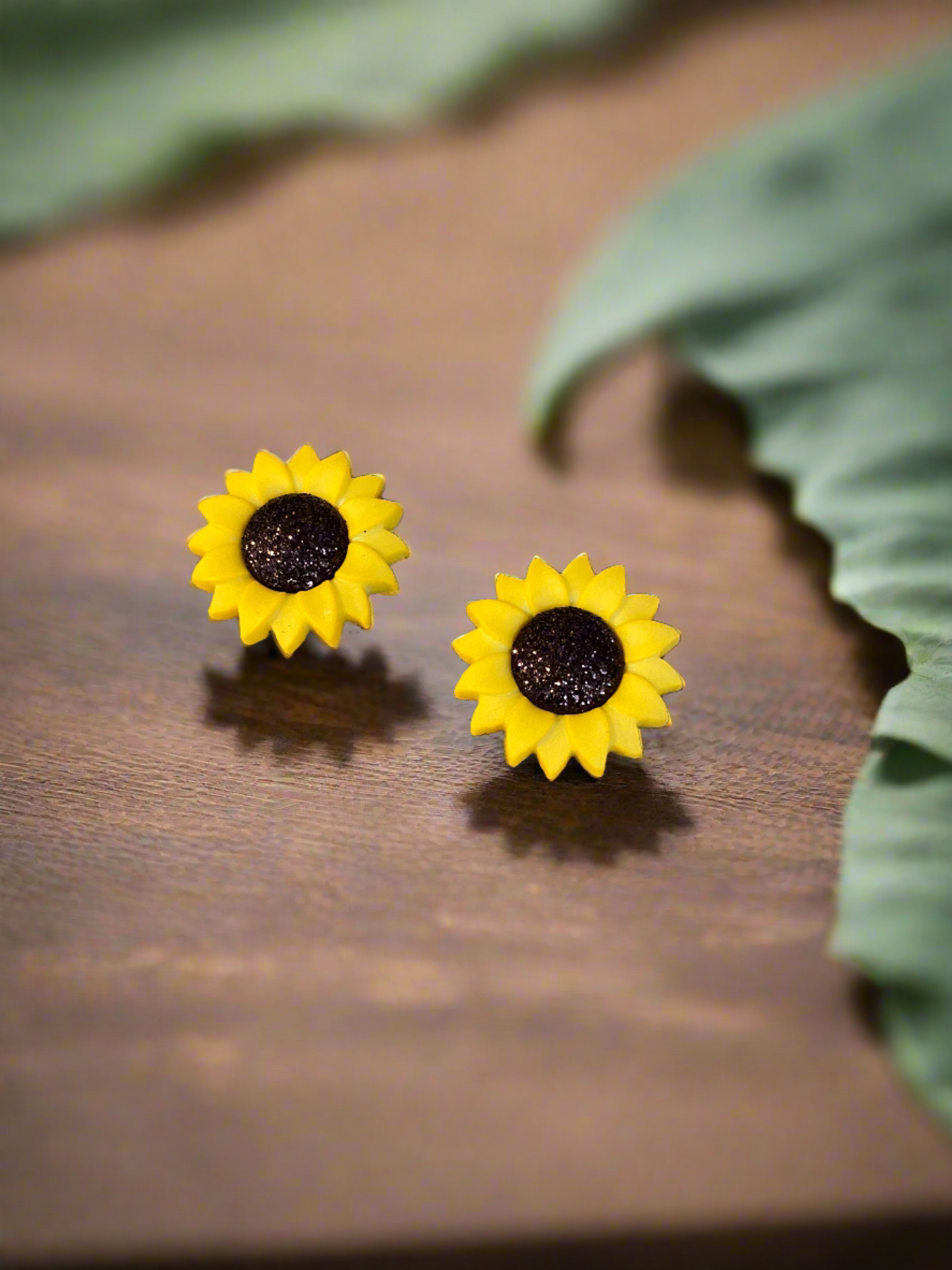 SUNFLOWER Stud Earrings--A ray of SunshinePink tiful of LOVE