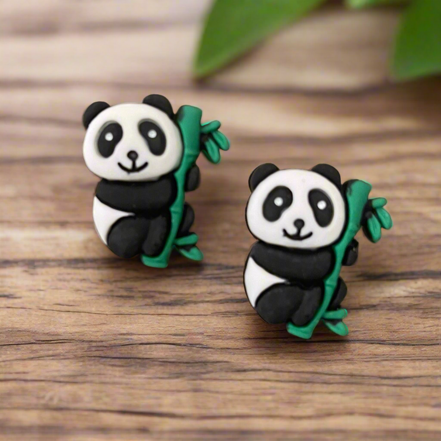 BAMBOO PANDA Bear Stud EarringsPink tiful of LOVE