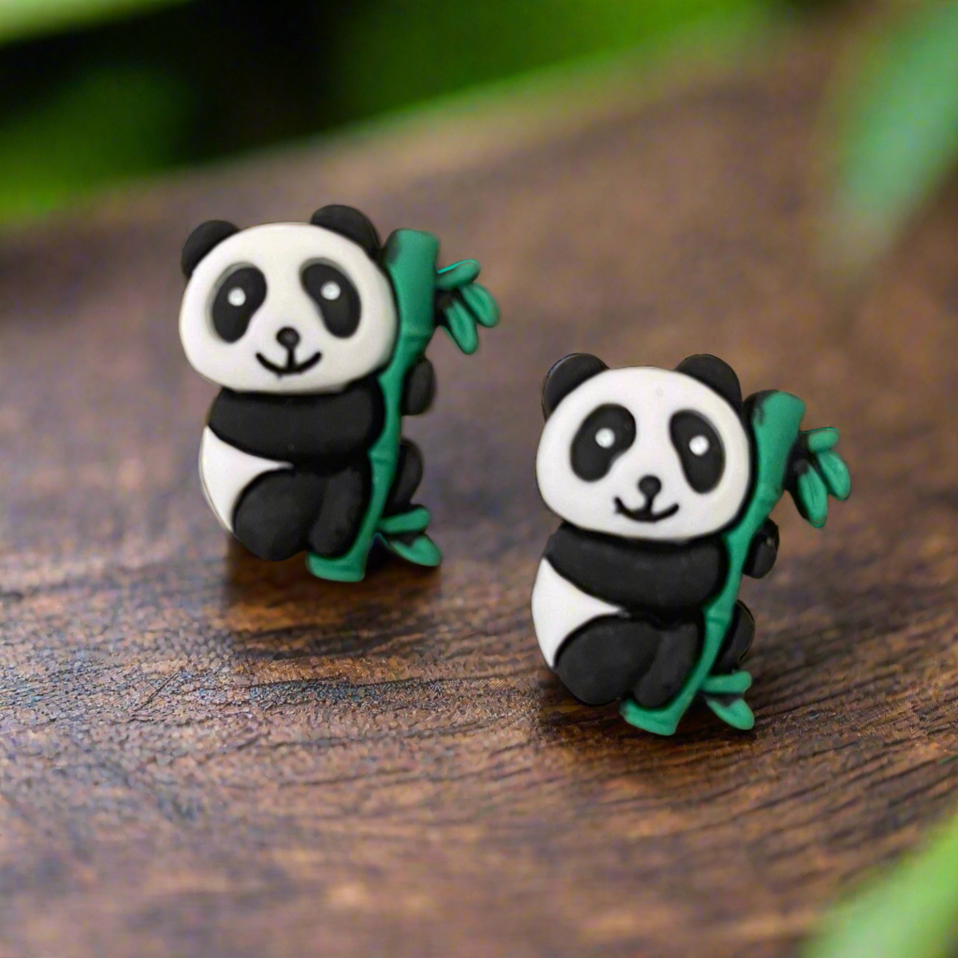 BAMBOO PANDA Bear Stud EarringsPink tiful of LOVE