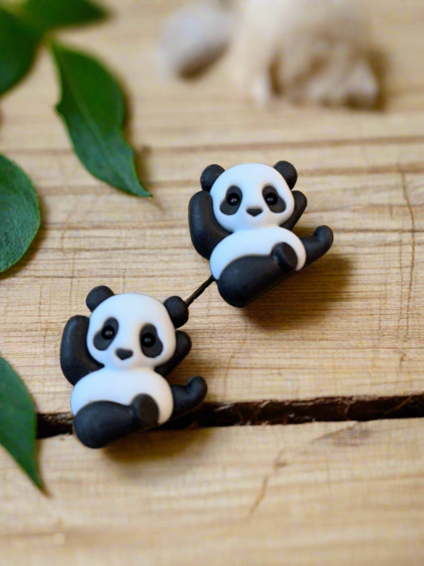 UNIQUE AND ADORABLE Panda EarringsPink tiful of LOVE