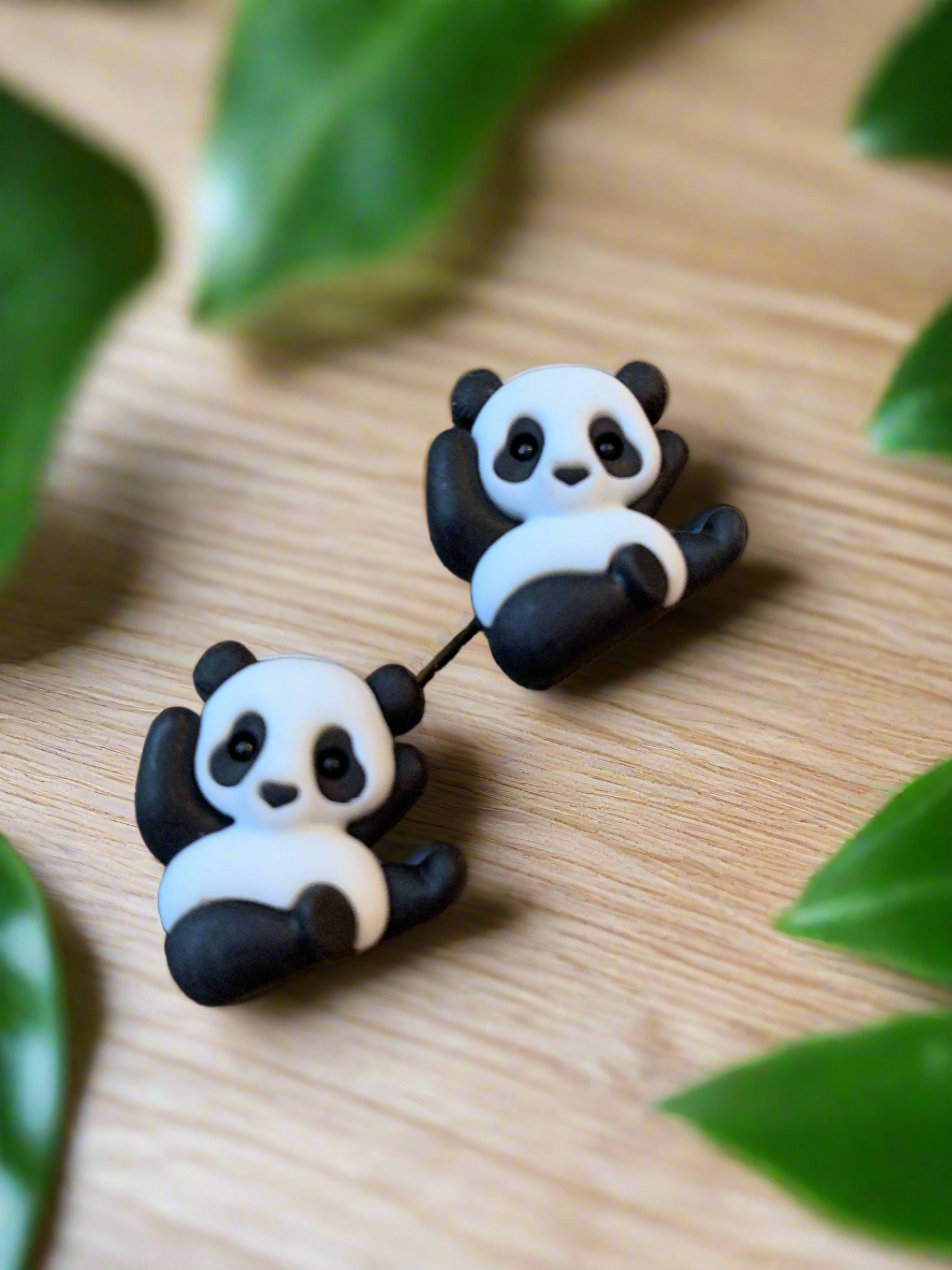 UNIQUE AND ADORABLE Panda EarringsPink tiful of LOVE