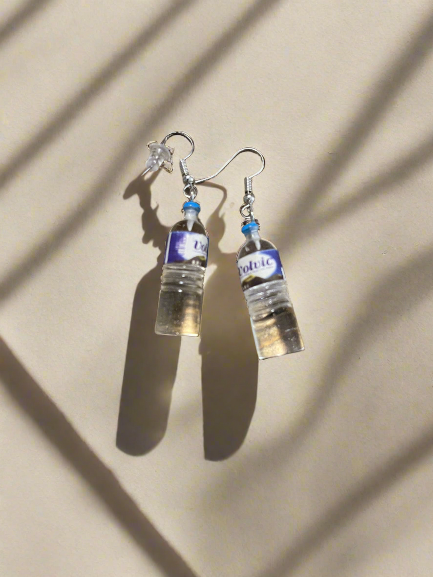 Bottle of Water Wire EarringsPink tiful of LOVE