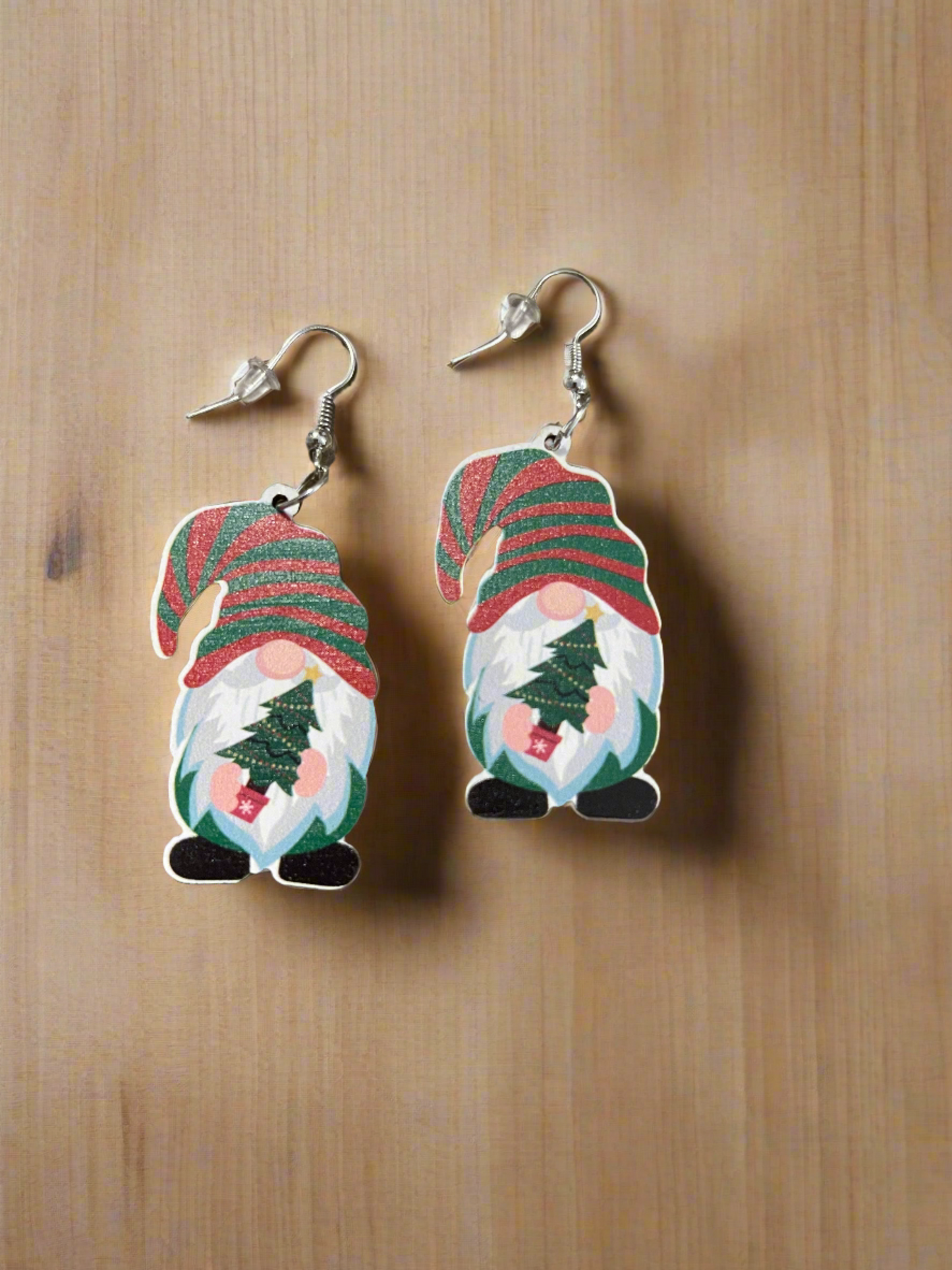Christmas Tree Gnome Wire earringsPink tiful of LOVE