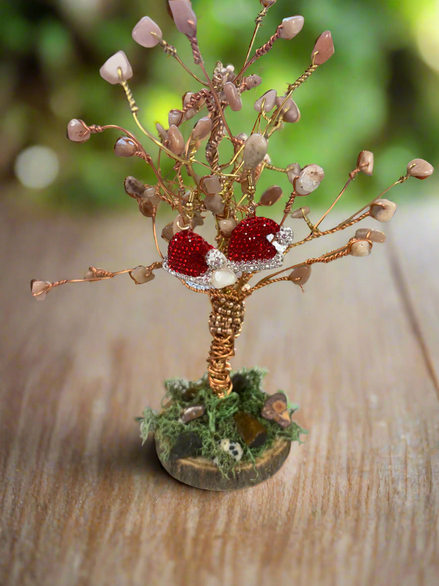 Santa Rhinestone Hat Charm Wire Earrings (Copy)