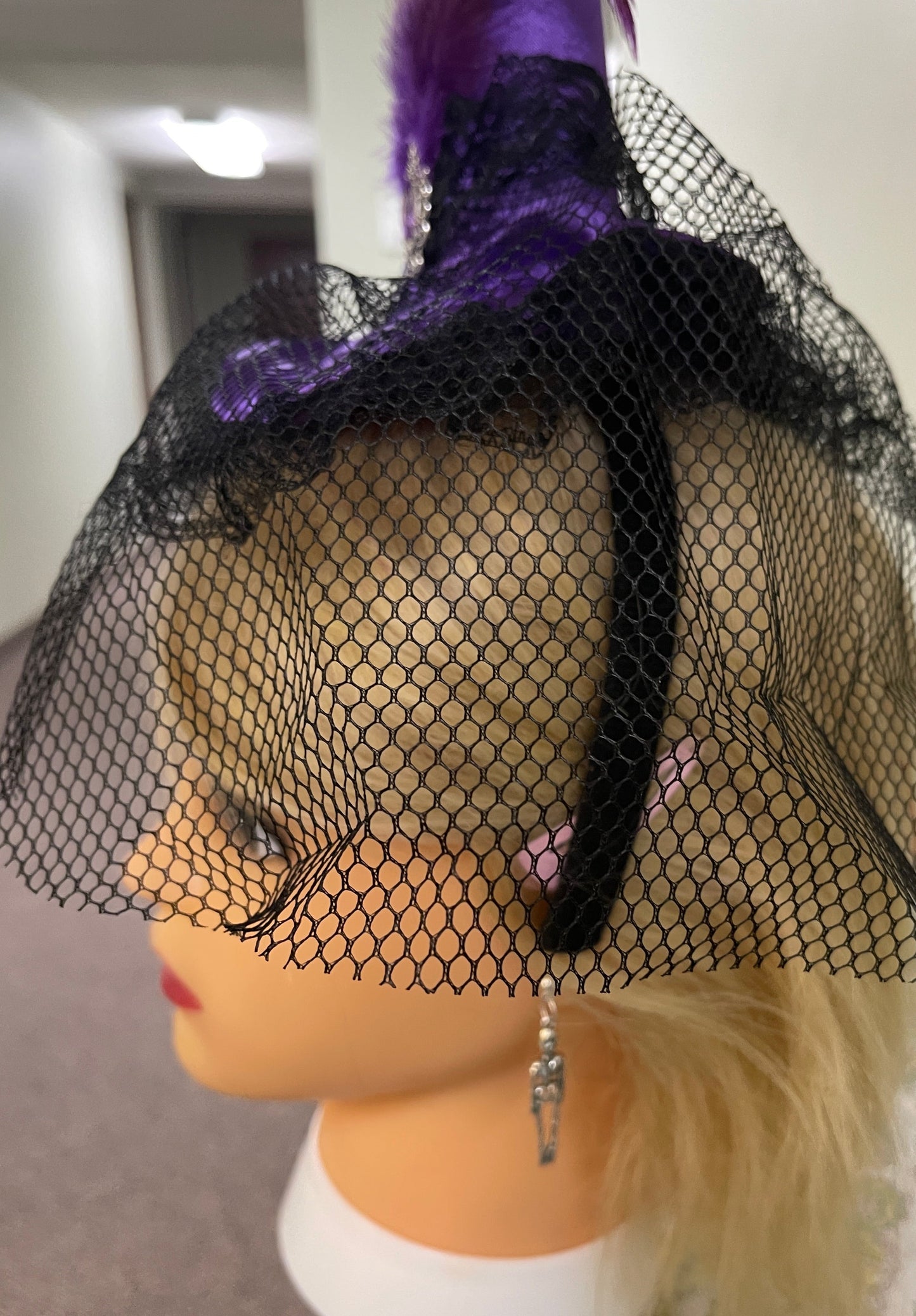 Skeleton Charm on a ball Post earringsPink tiful of LOVE