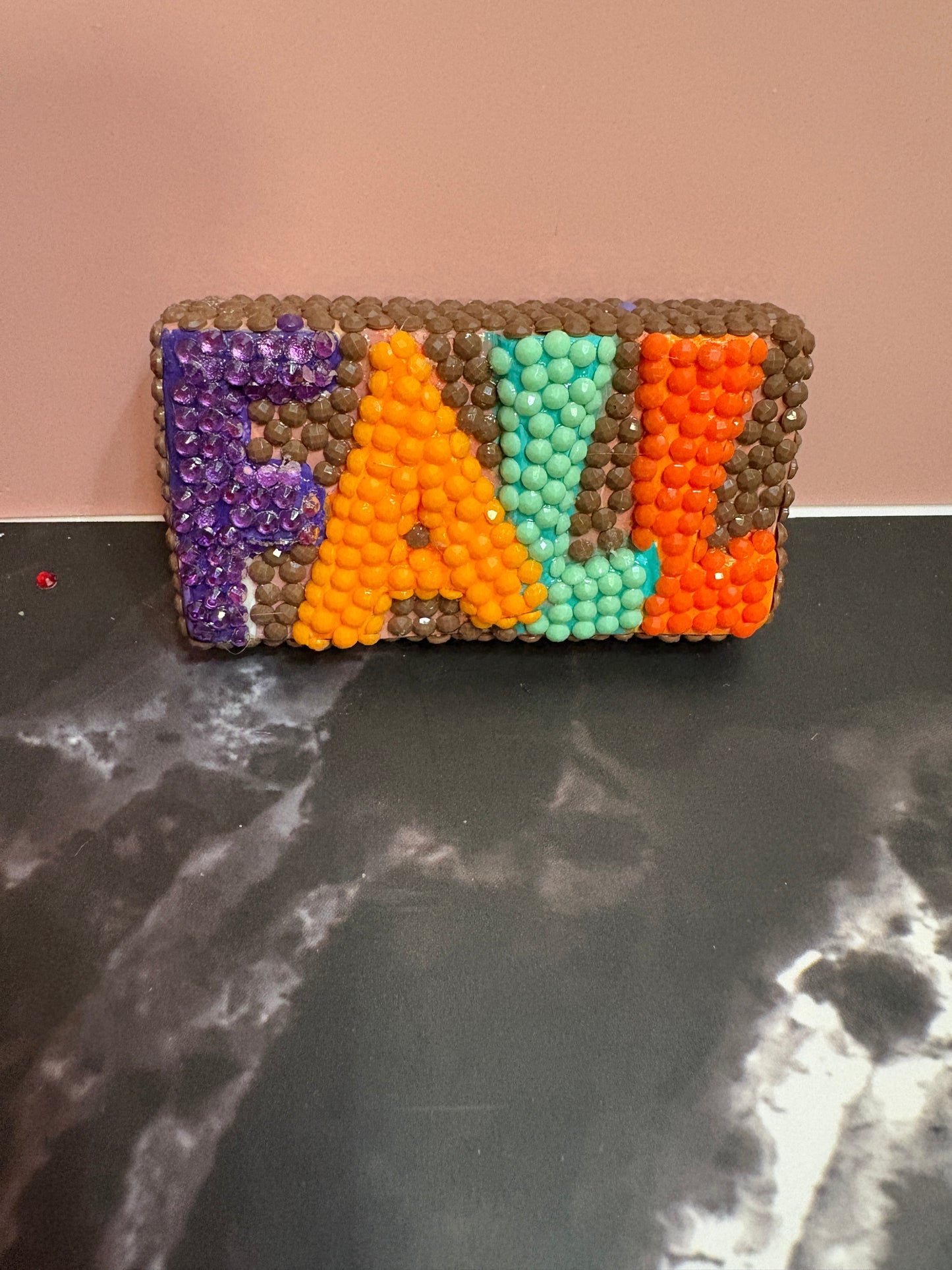 Diamond Art Magnet – “FALL” Sparkling Ceramic Décor