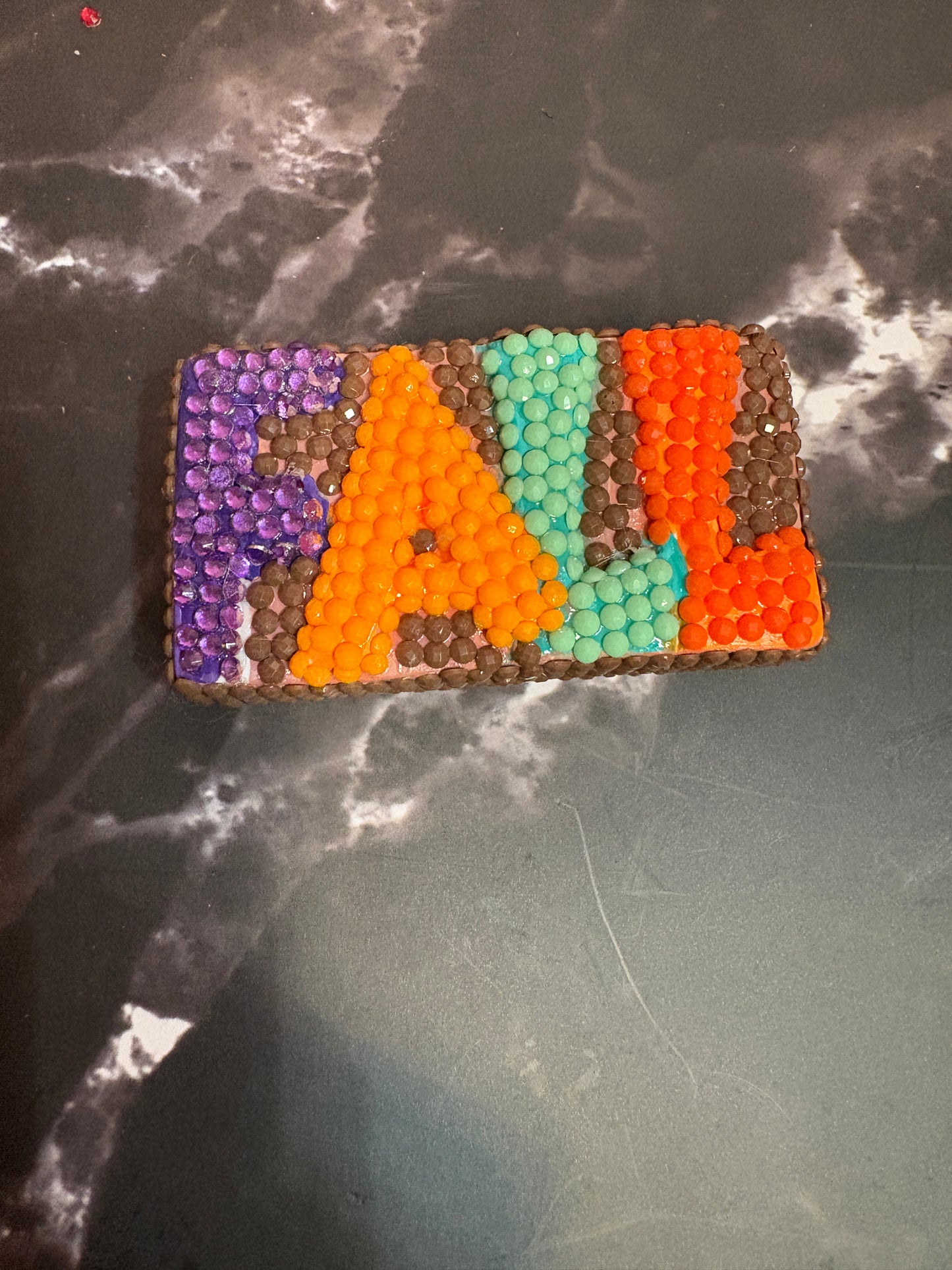 Diamond Art Magnet – “FALL” Sparkling Ceramic Décor