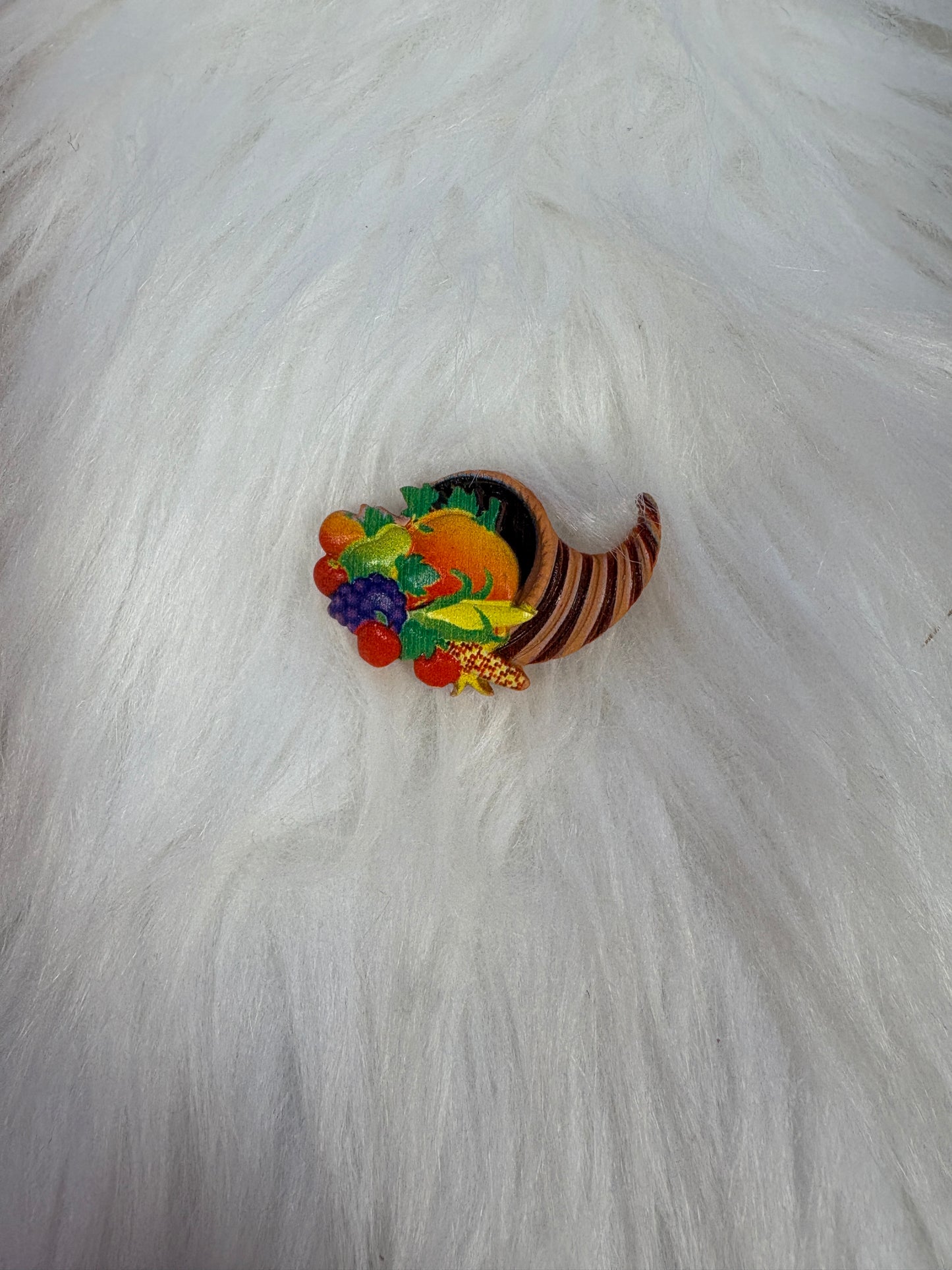 Cornucopia Harvest Pin / Tie Tack