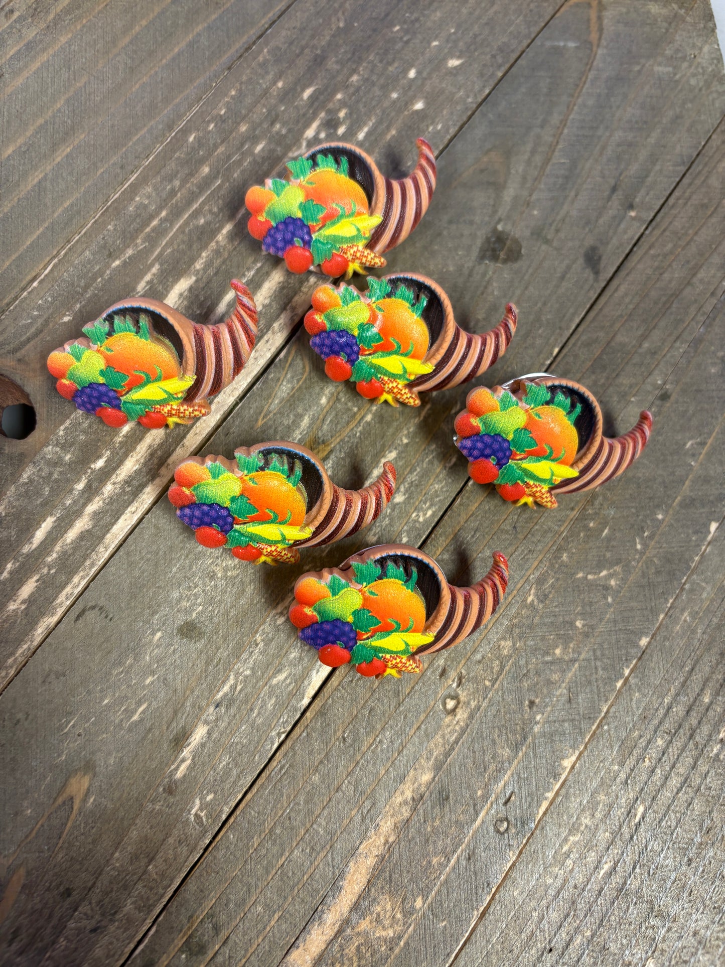 Cornucopia Harvest Pin / Tie Tack