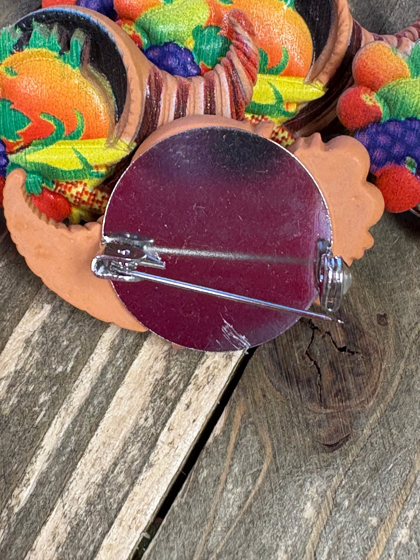 Cornucopia Harvest Pin / Tie Tack