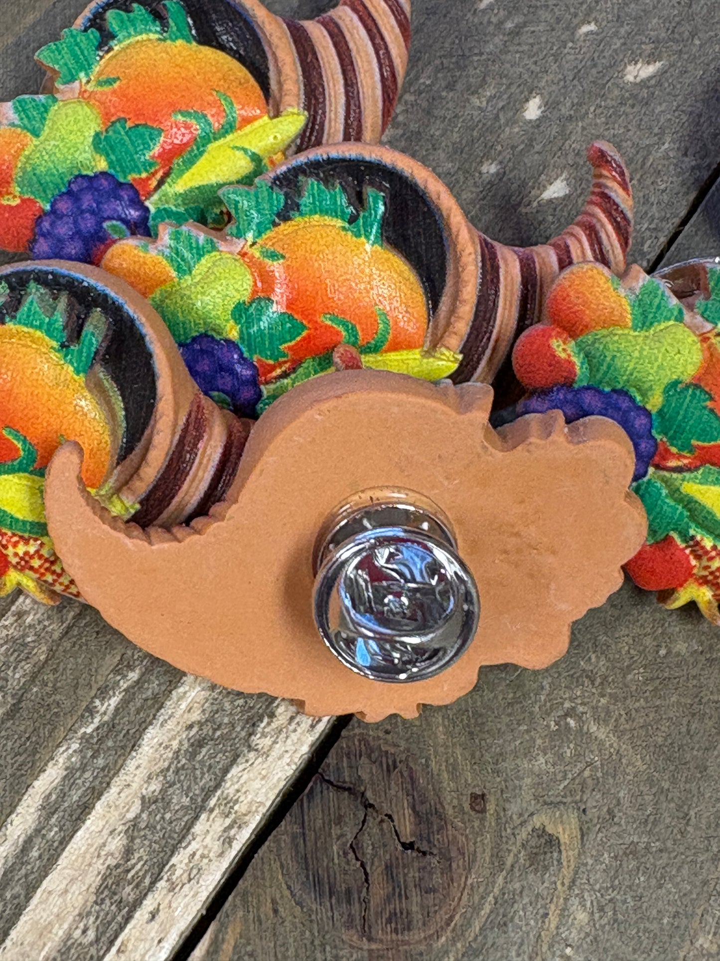 Cornucopia Harvest Pin / Tie Tack