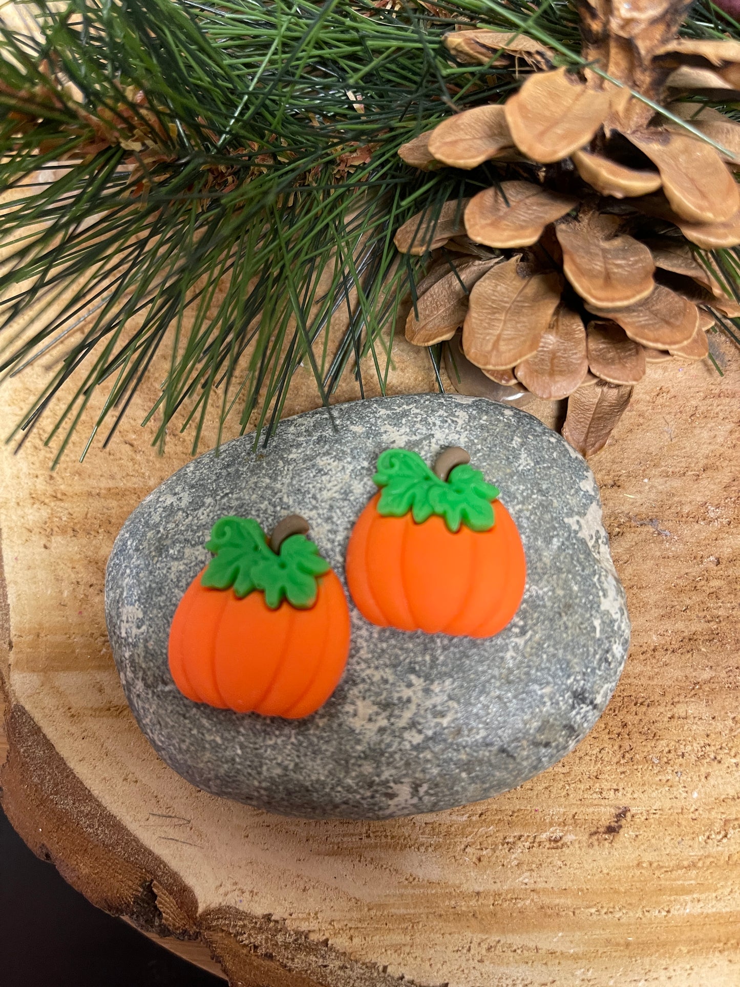 Bright PUMPKIN with Vine Stud EarringsPink tiful of LOVE