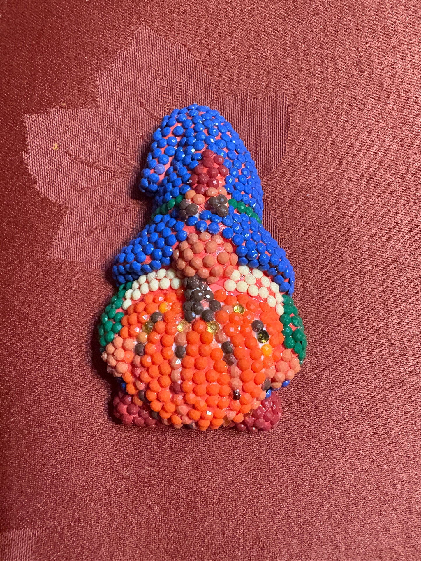 ✨ Diamond Art Magnet – Fall Gnome with Pumpkin Sparkle Décor