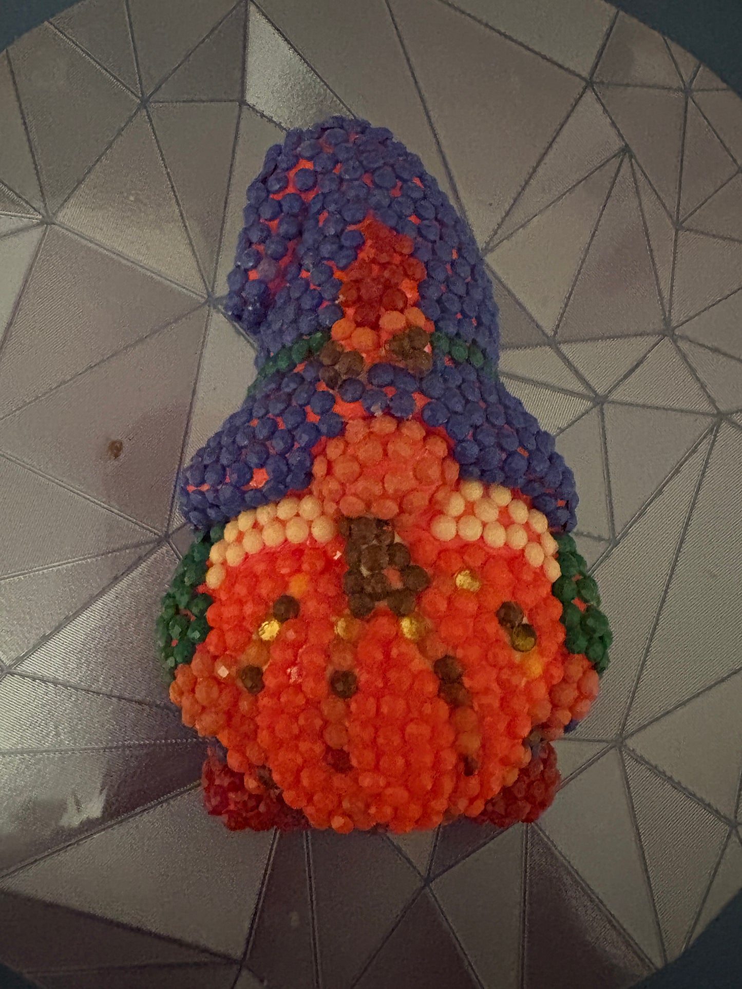 ✨ Diamond Art Magnet – Fall Gnome with Pumpkin Sparkle Décor