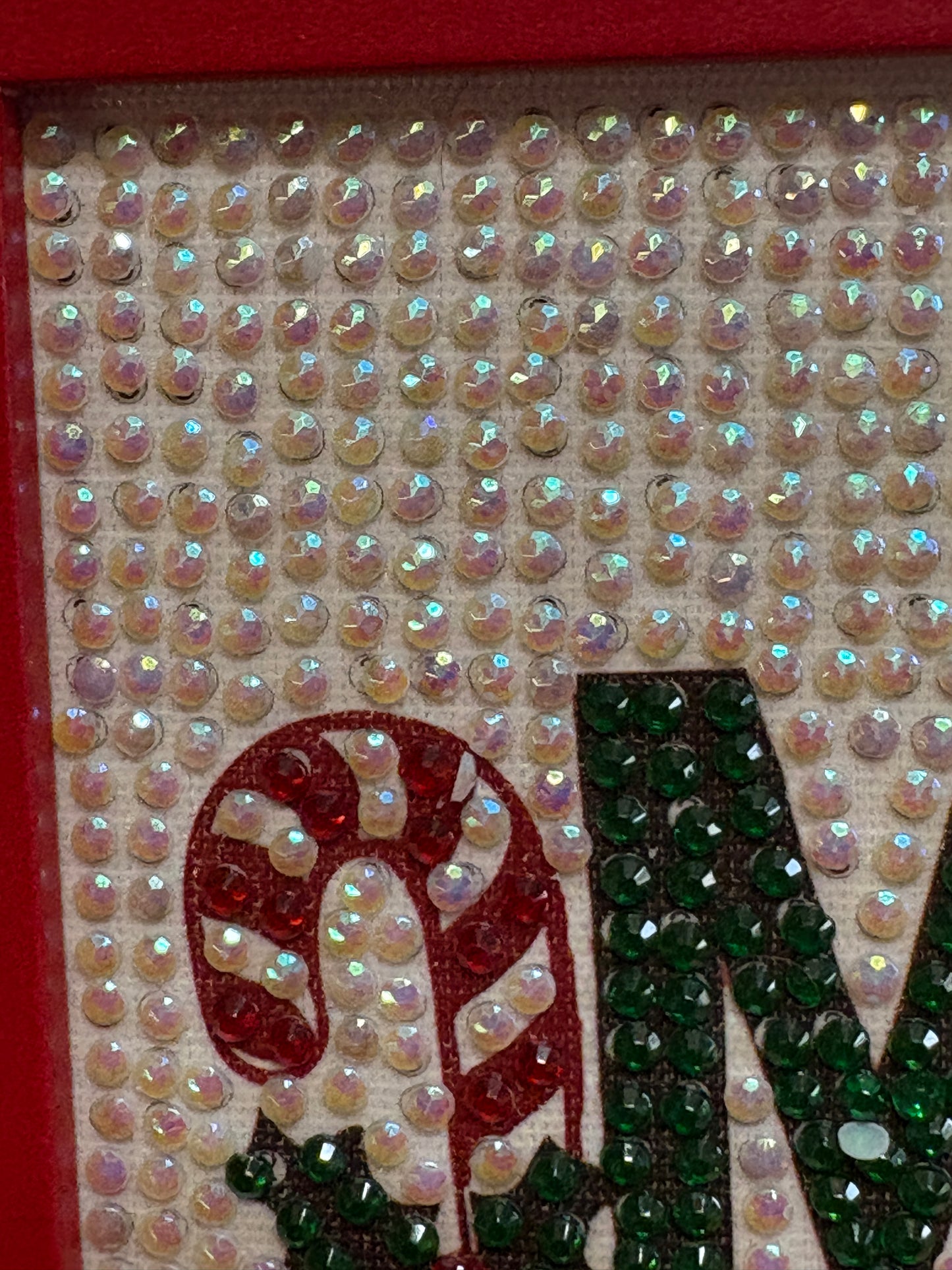 Diamond Art Wall Décor – “Merry Christmas” Sparkle Sign (Frameless Glass-Free Design)