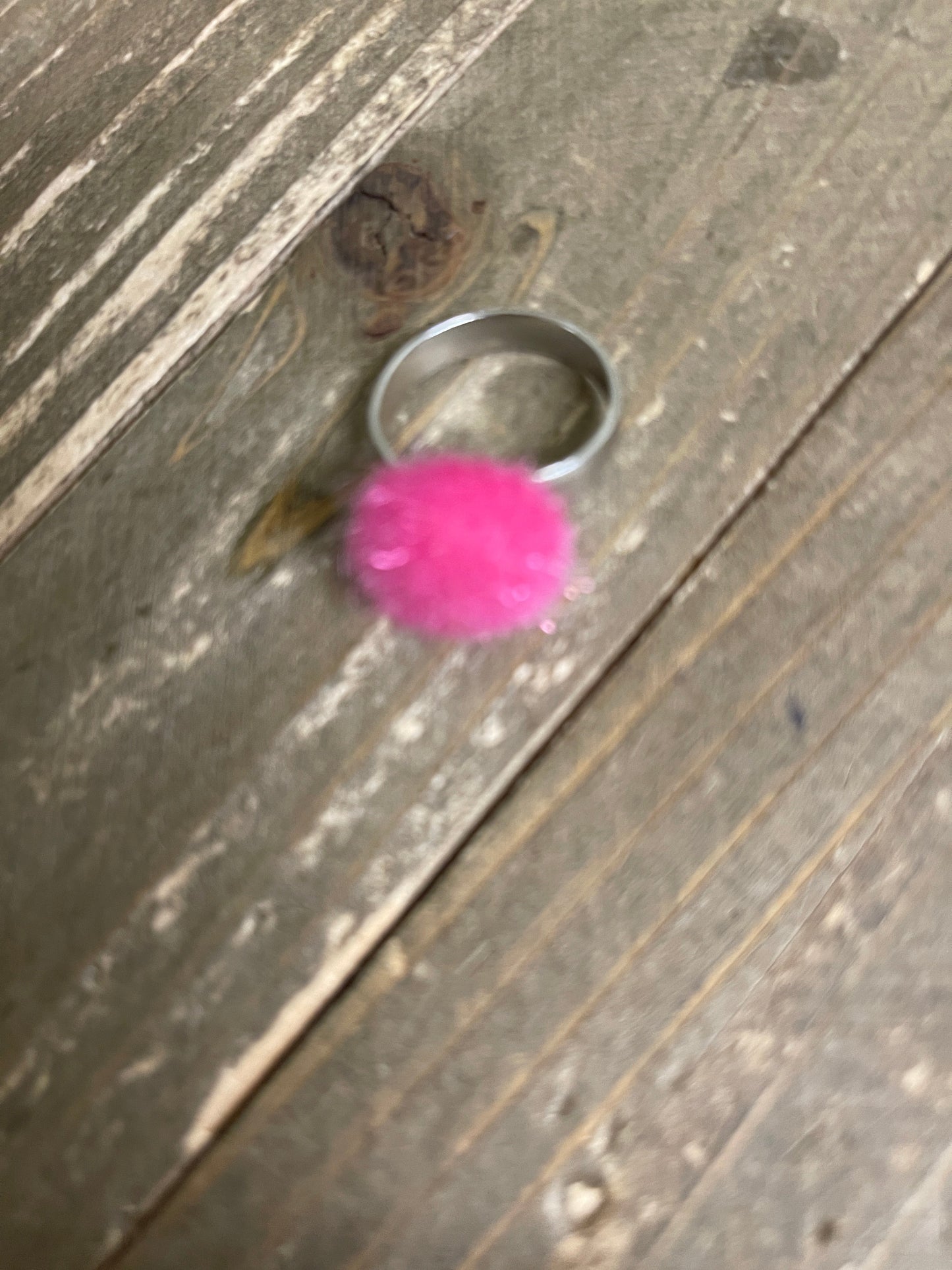 Shades of Pink Faux Fur Jewelry: bracelet, Ring & earrings (stud)Pink tiful of LOVE