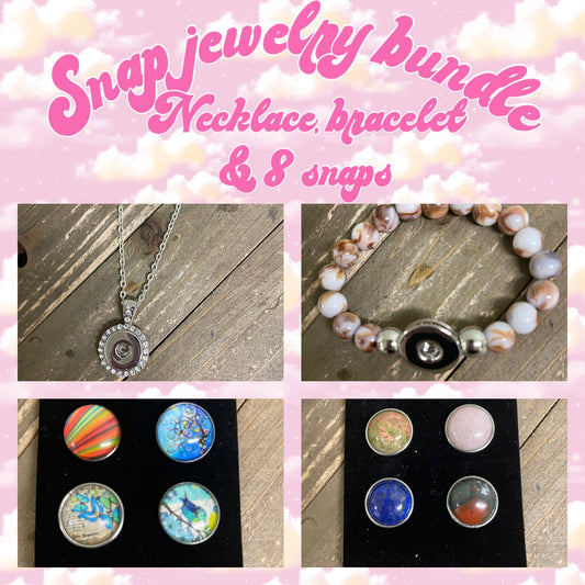 Ginger Snap Lot includes snap necklace, snap bracelet and 8 snapsPink tiful of LOVE