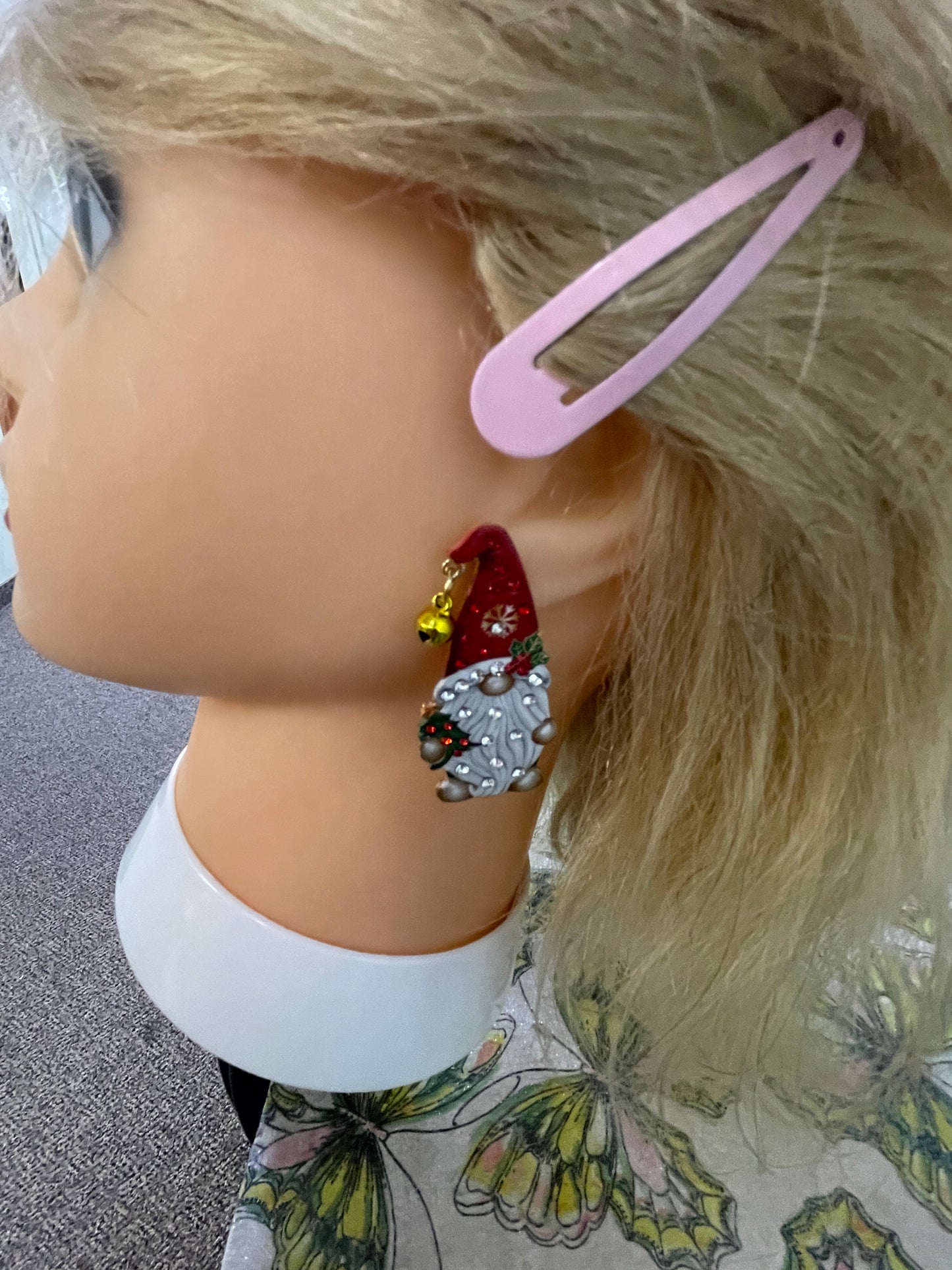 Christmas Gnome; Holiday Cheer Stud EarringsPink tiful of LOVE