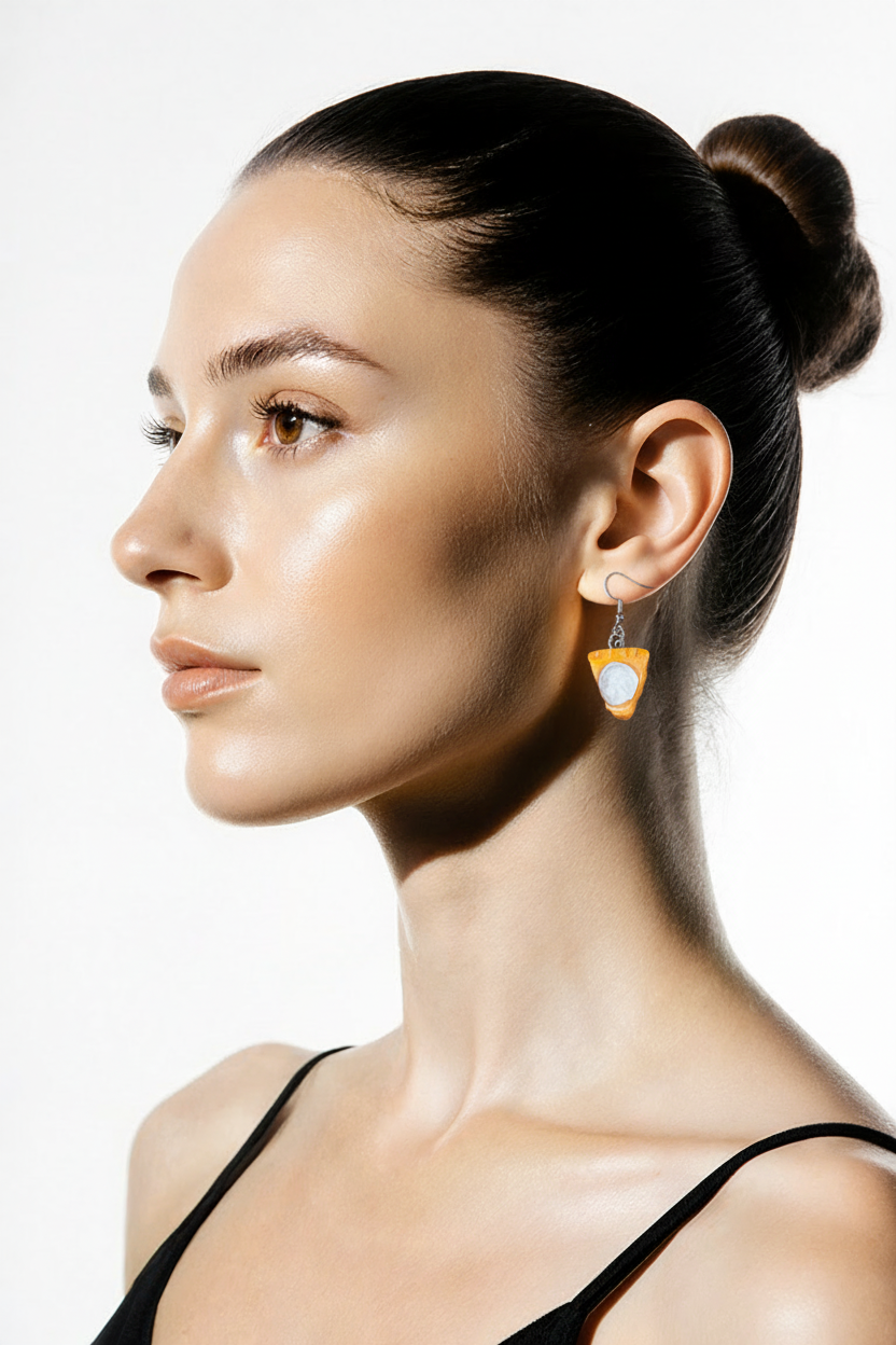 Pumpkin Pie Dangle Earrings – Sweet and Festive Resin Jewelry