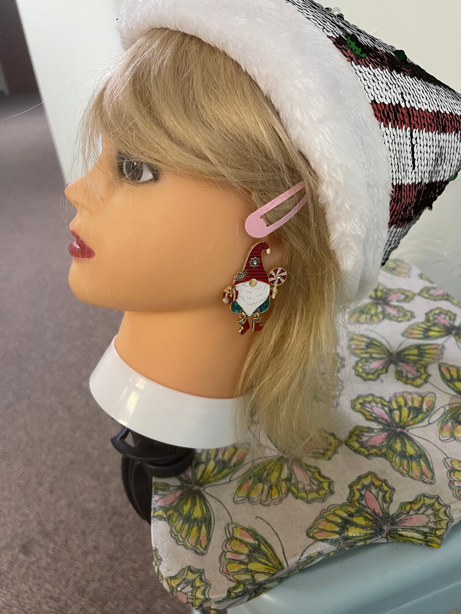 Christmas Gnome EarringsPink tiful of LOVE