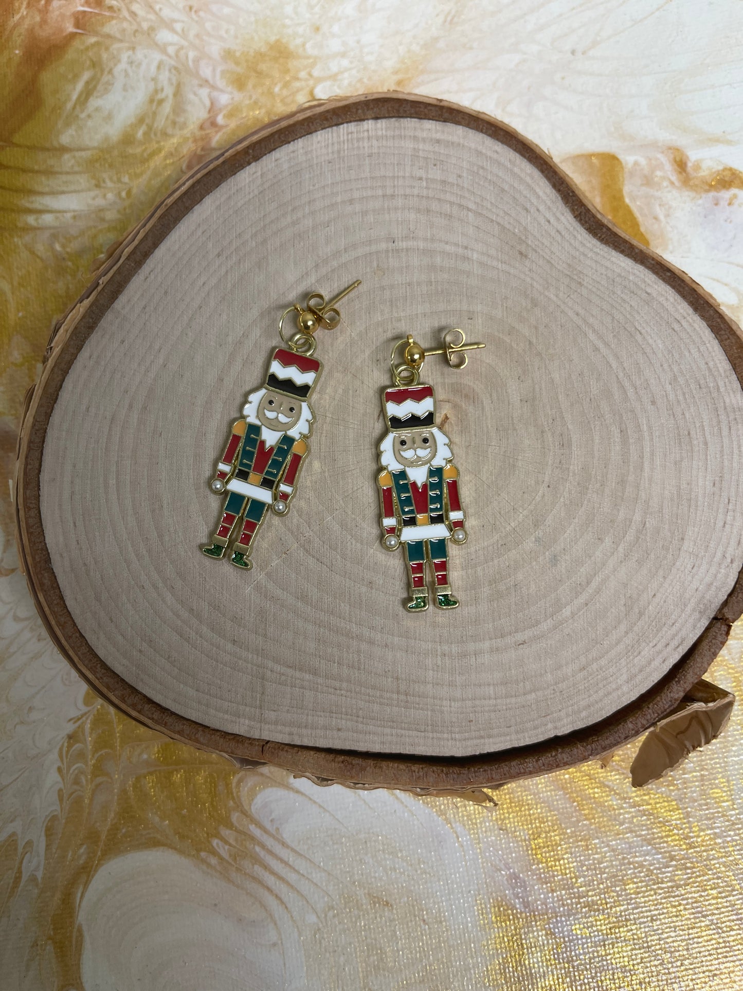 Christmas Nutcracker Ball Post EarringsPink tiful of LOVE