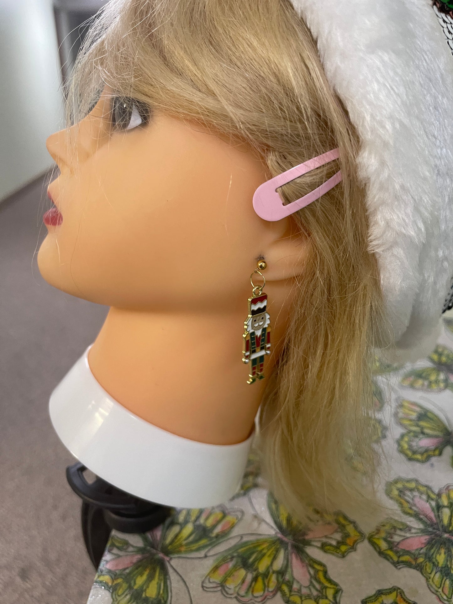Christmas Nutcracker Ball Post EarringsPink tiful of LOVE