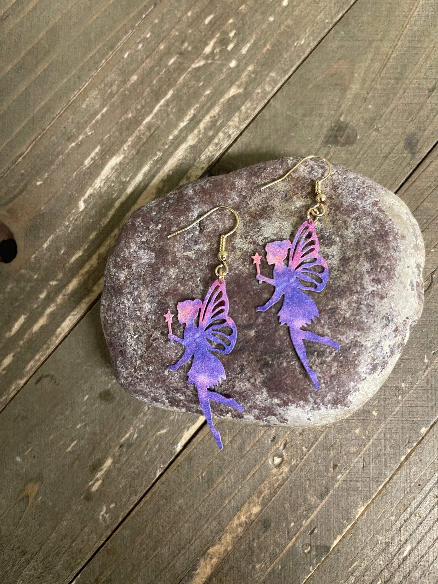 Purple and Pink Fairy Wire EarringsPink tiful of LOVE