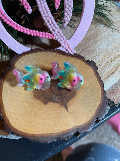 Rainbow Ocean's Alive Post Earrings (6 sea creatures to choose from)Pink tiful of LOVE