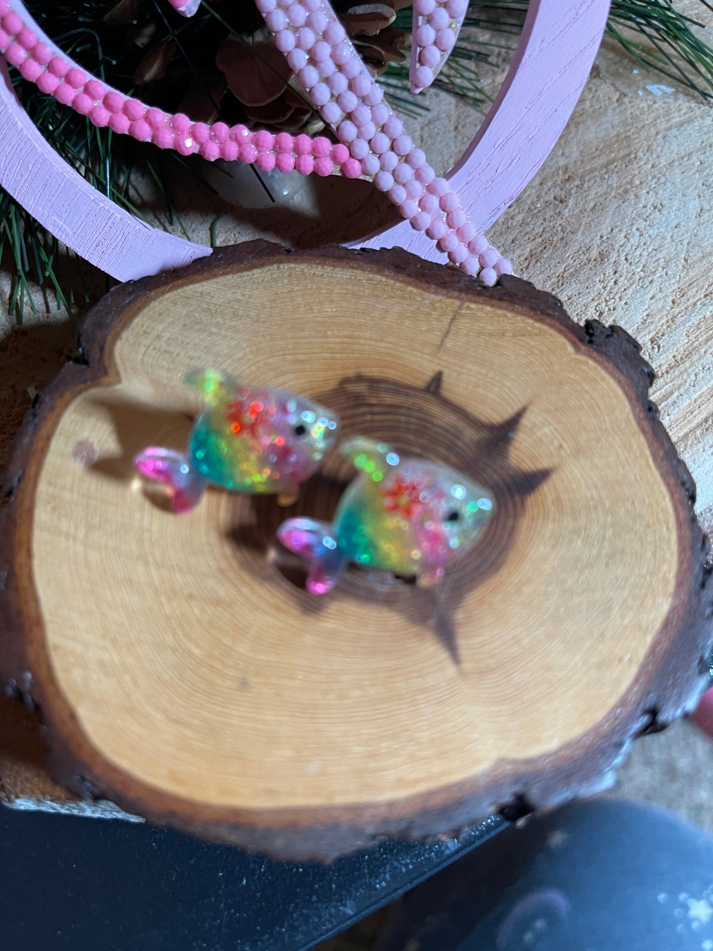 Rainbow Ocean's Alive Post Earrings (6 sea creatures to choose from)Pink tiful of LOVE