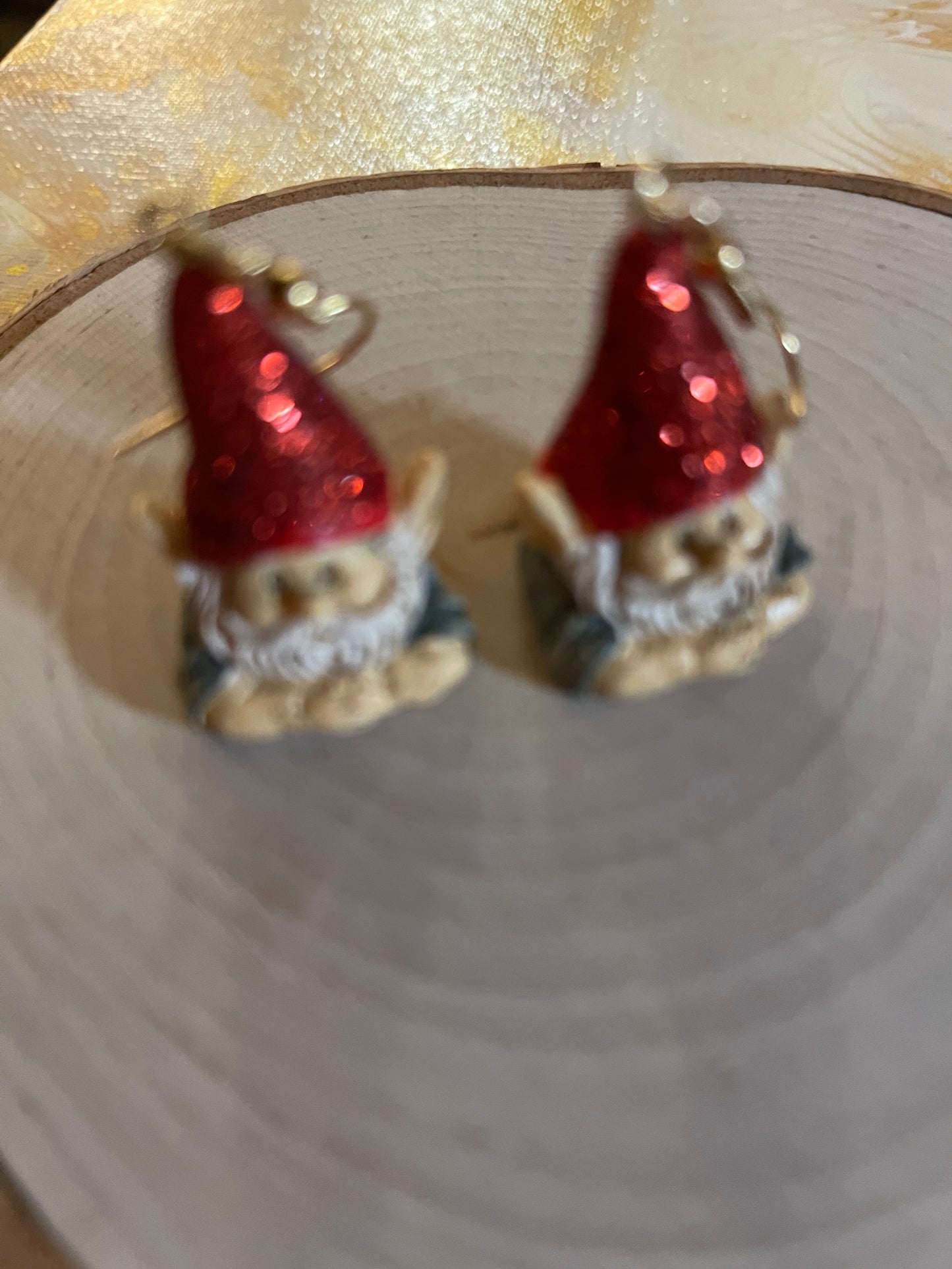 Glitter Gnome Charm Wire earringsPink tiful of LOVE