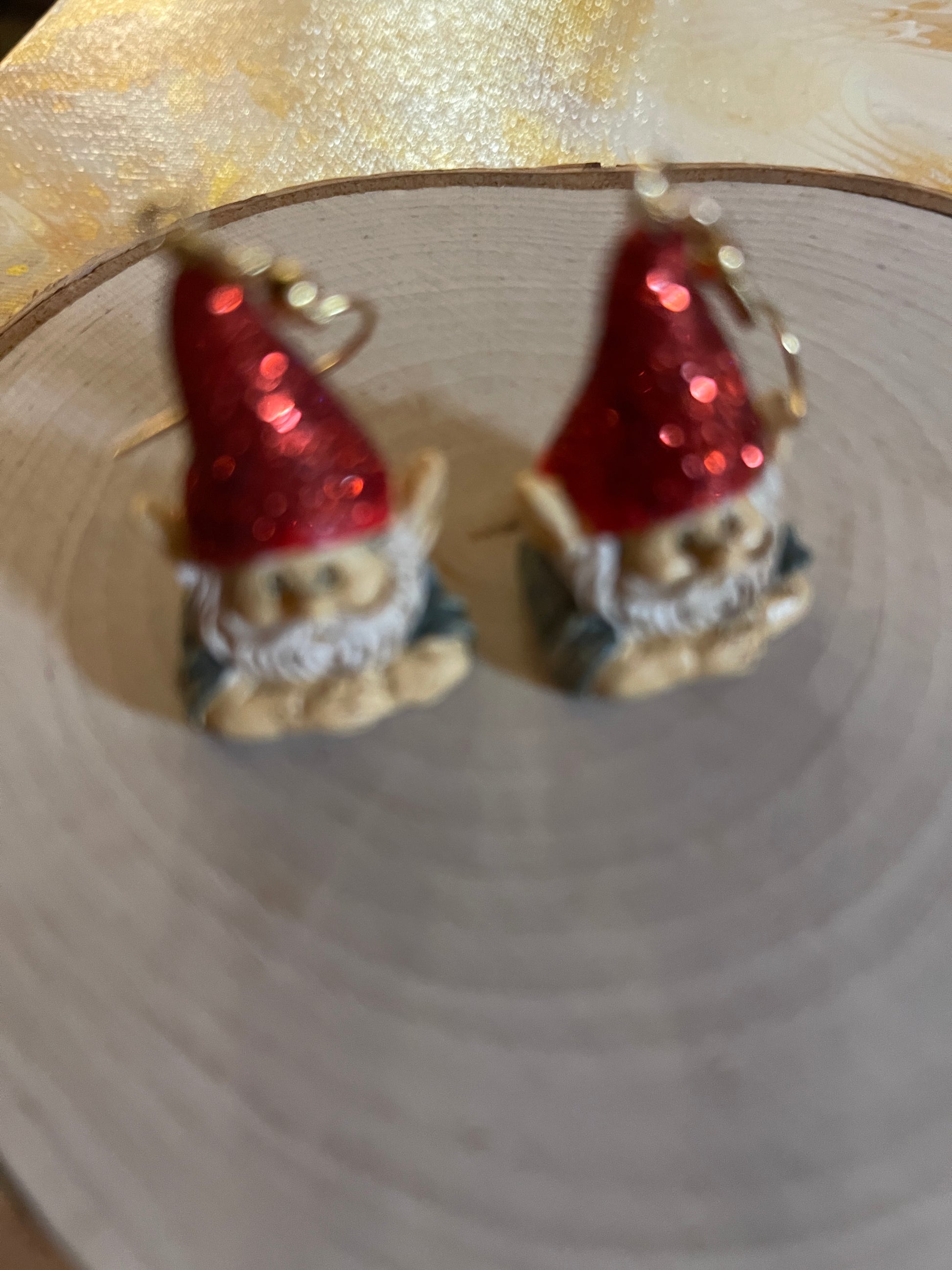 Glitter Gnome Charm Wire earringsPink tiful of LOVE