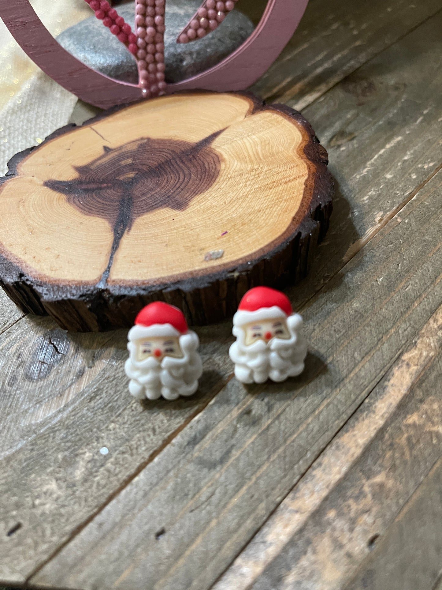 Santa Claus earringsPink tiful of LOVE