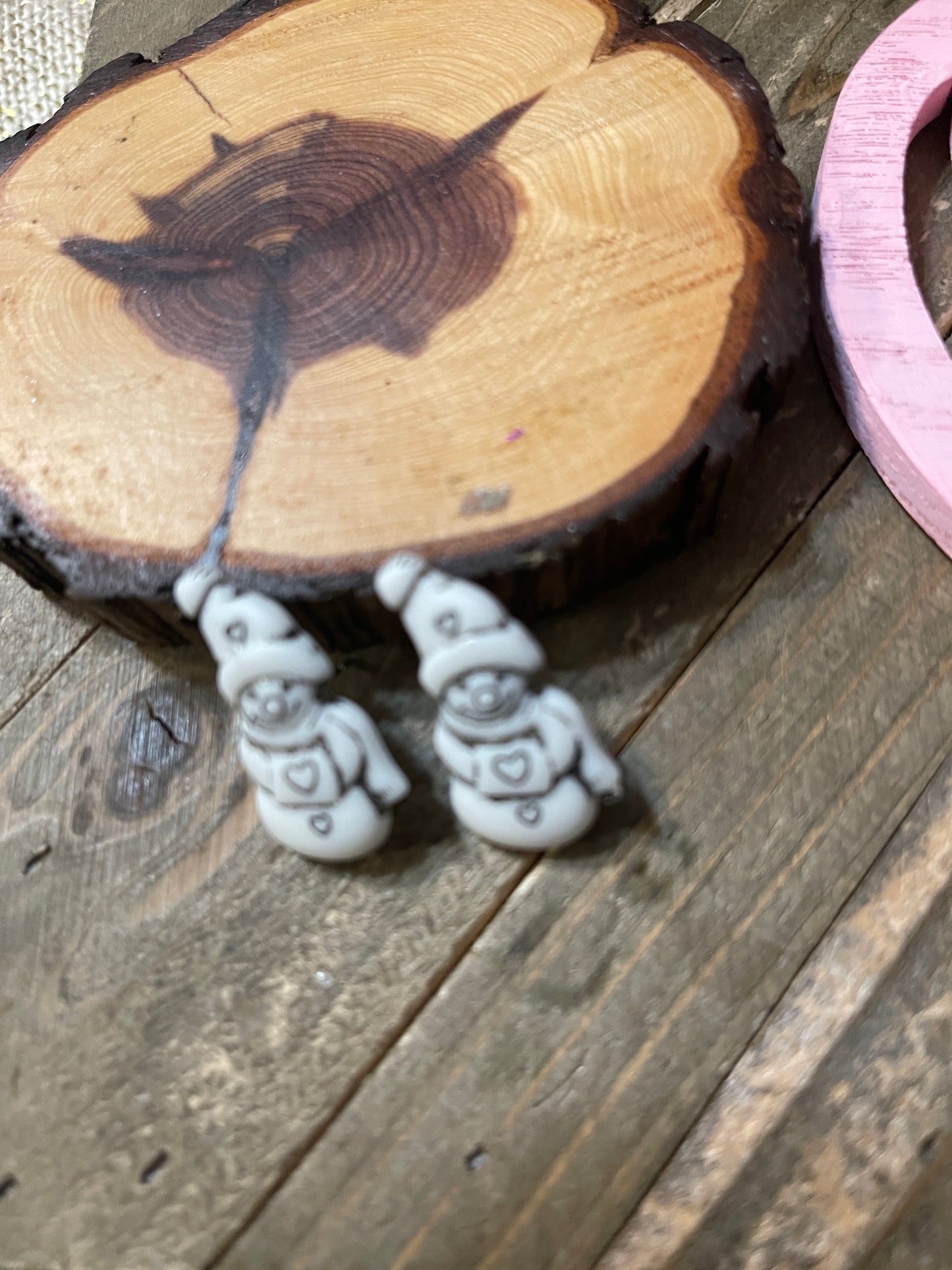 Snowman Collection Earrings (3 to choose from)Pink tiful of LOVE